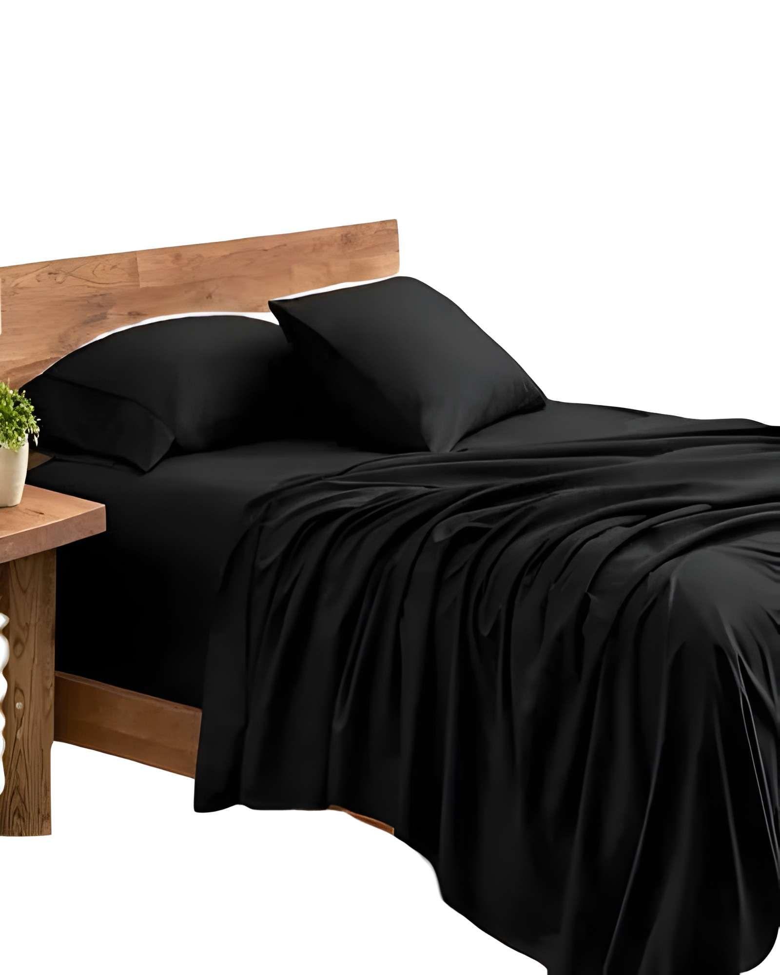 SABANA KING 200 HILOS NEGRO-0