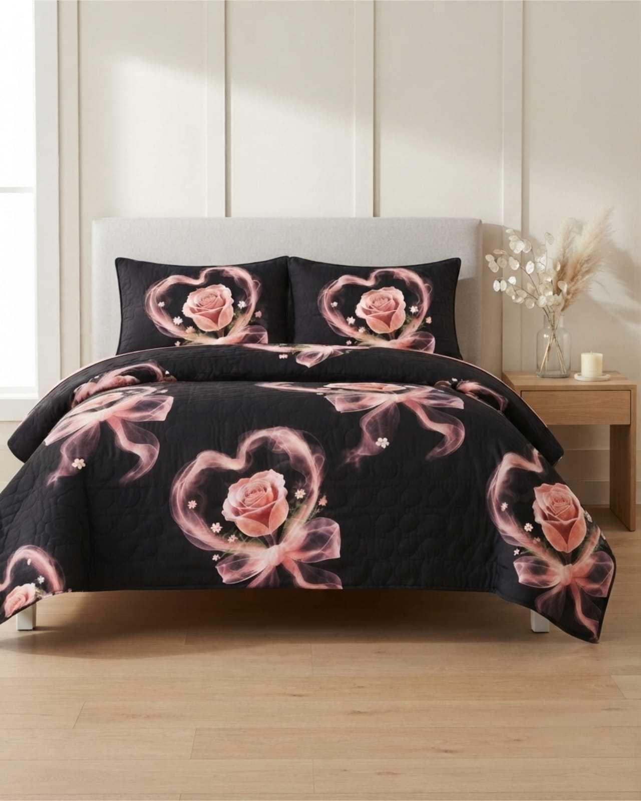 Cubrecama Delgado 2 Plazas Transpirable Con Fundas Mas Almohadas m25-2