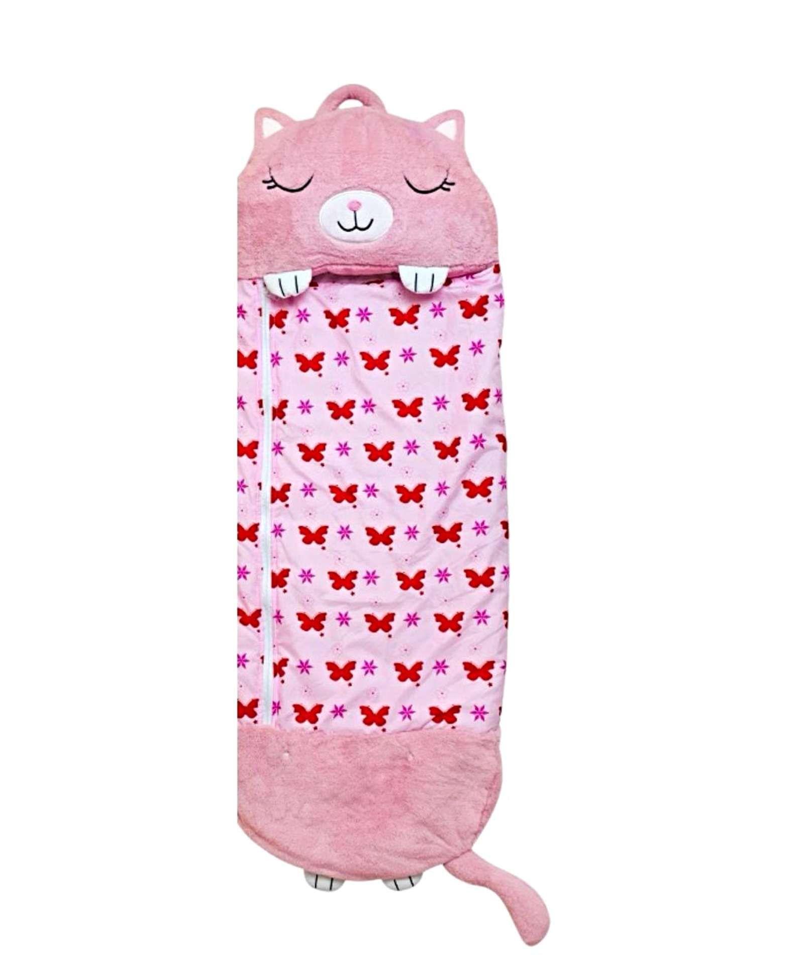 PELUCHE PARA DORMIR PARA NIÑO O NIÑA GATO ROSA-2
