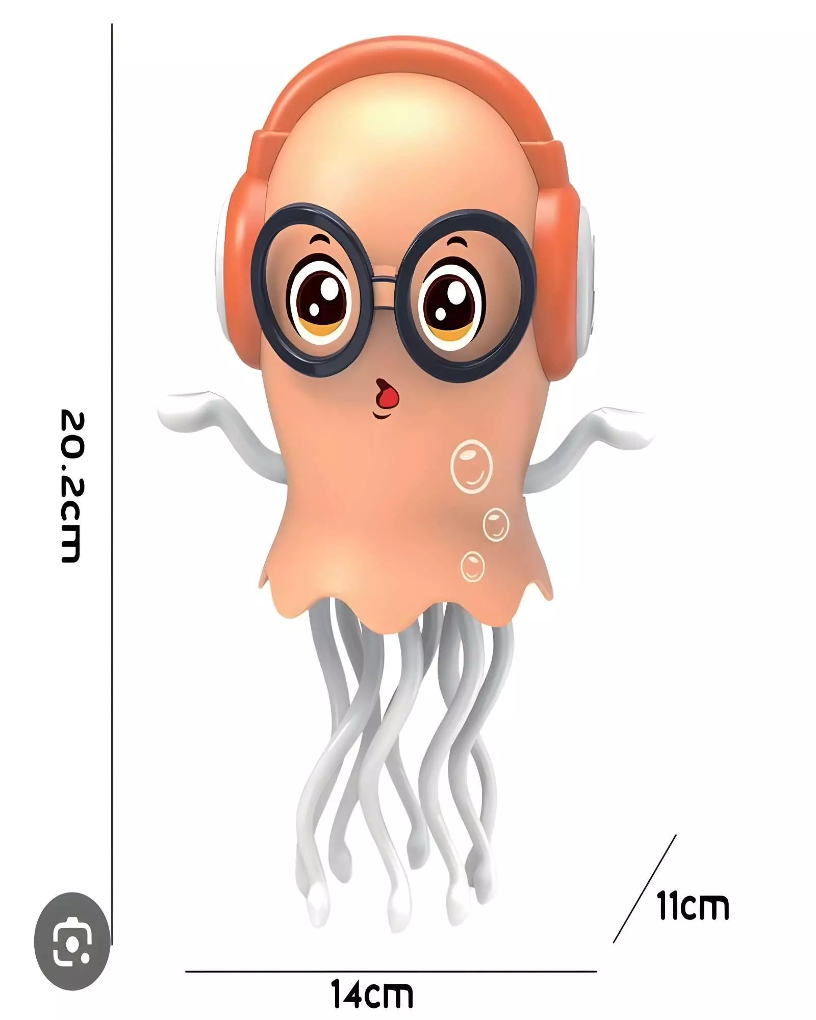 JUGUETE BEBE PULPO BAILARIN NARANJA NIÑO NIÑA-1