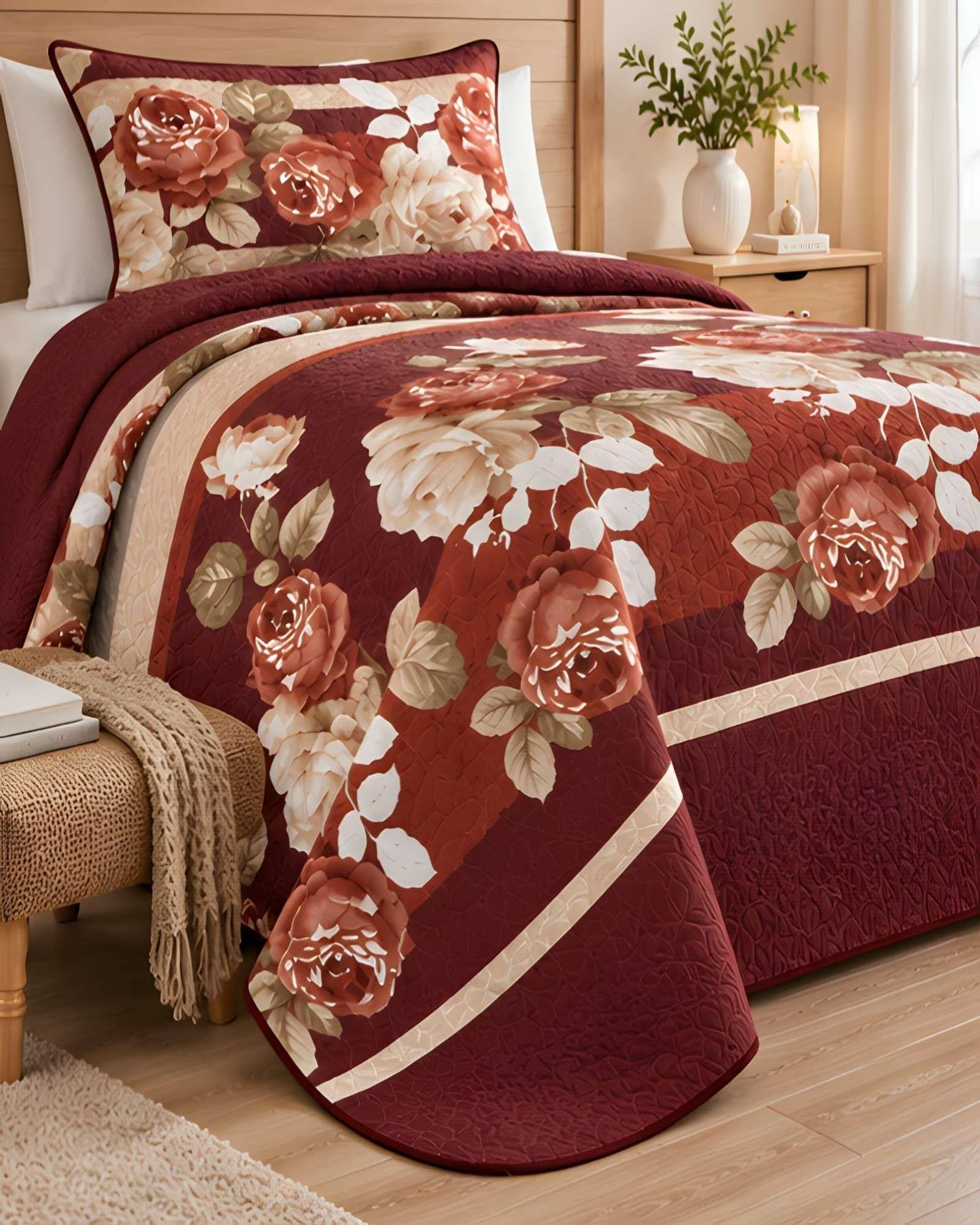 Cubrecama Quilt 1.5 Plazas para Verano con Almohada Incluida 08-0