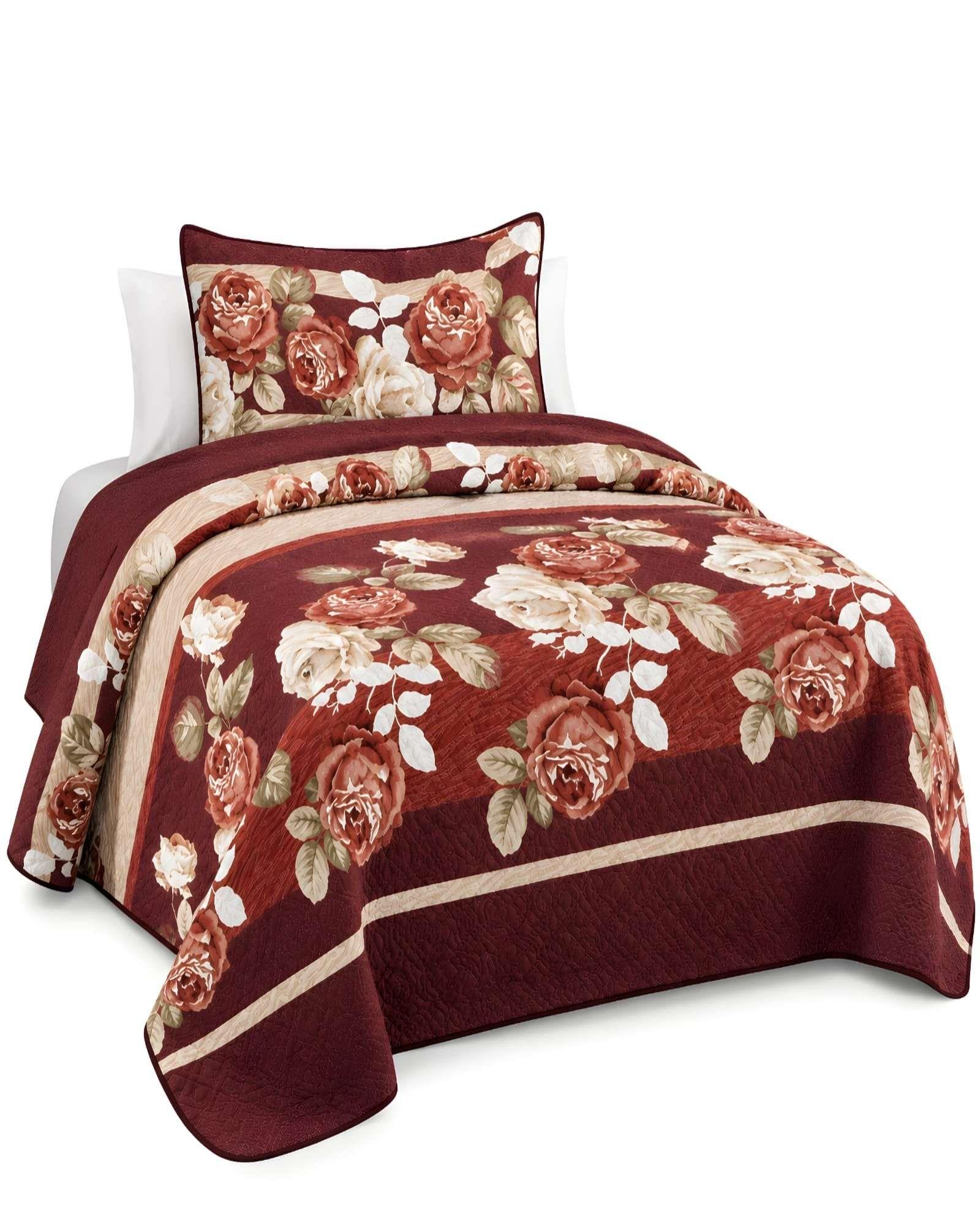 Cubrecama Quilt 1.5 Plazas para Verano con Almohada Incluida 08-4