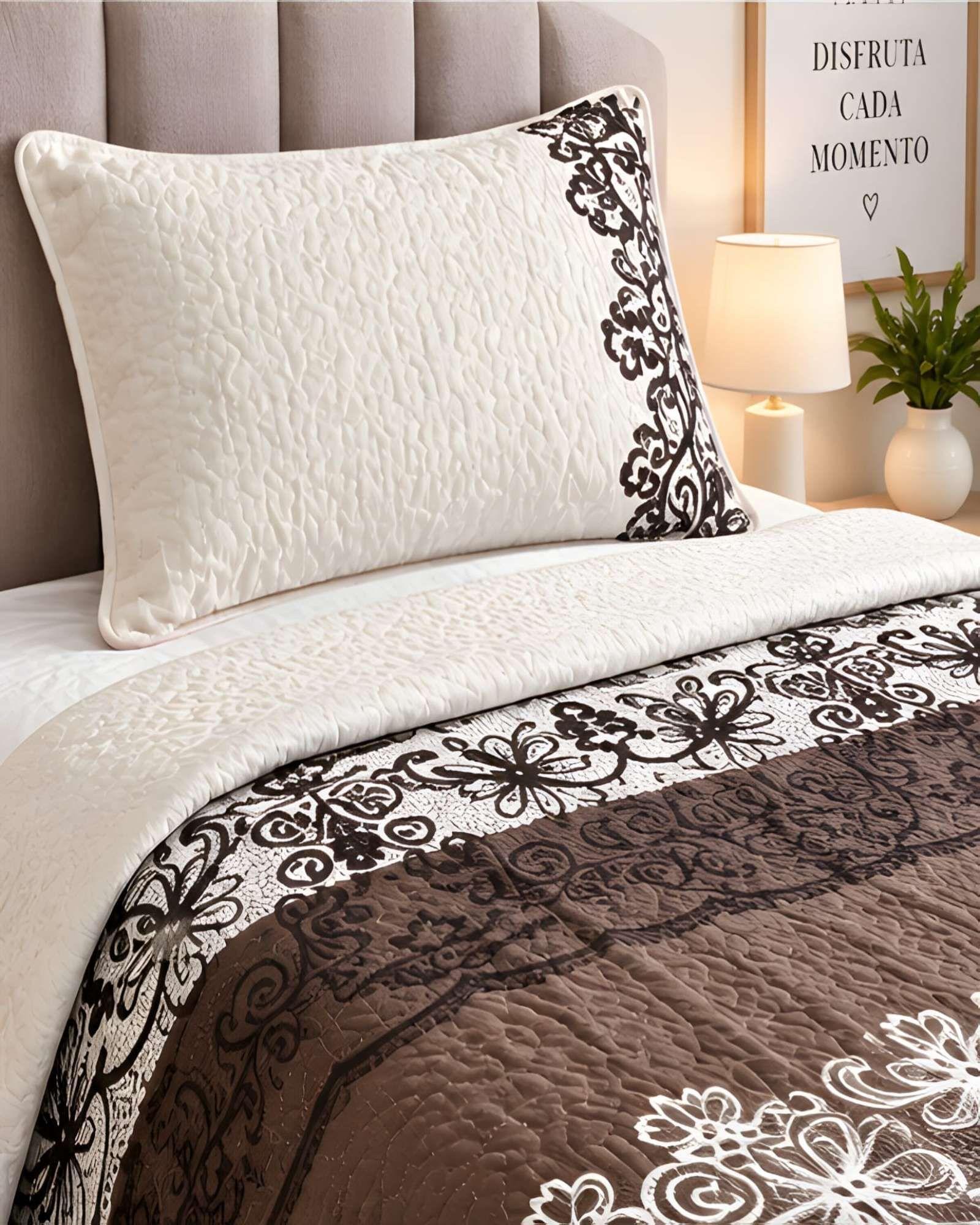 Set Cubrecama Verano 1.5 Plazas  + Almohada + Funda 26-3