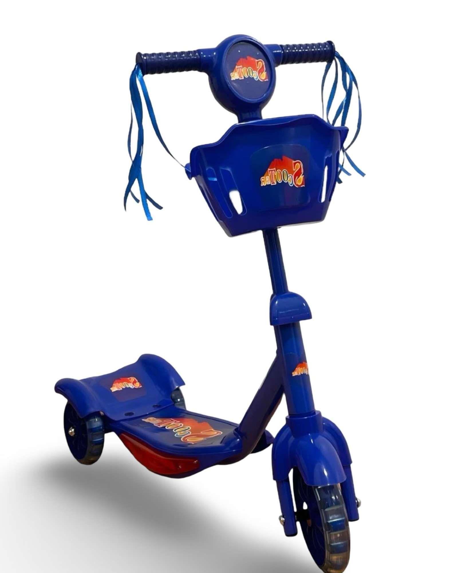 MONOPATIN SCOOTER AZUL MUSICAL CON LUZ-2