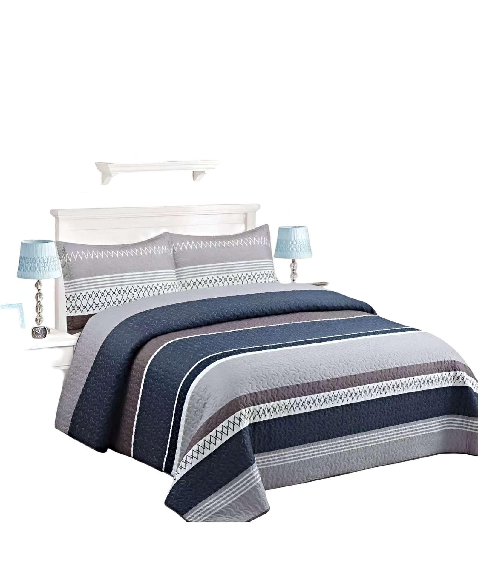 CUBRECAMA COLCHA QUILT DE VERANO PLAZA Y MEDIA A18-1