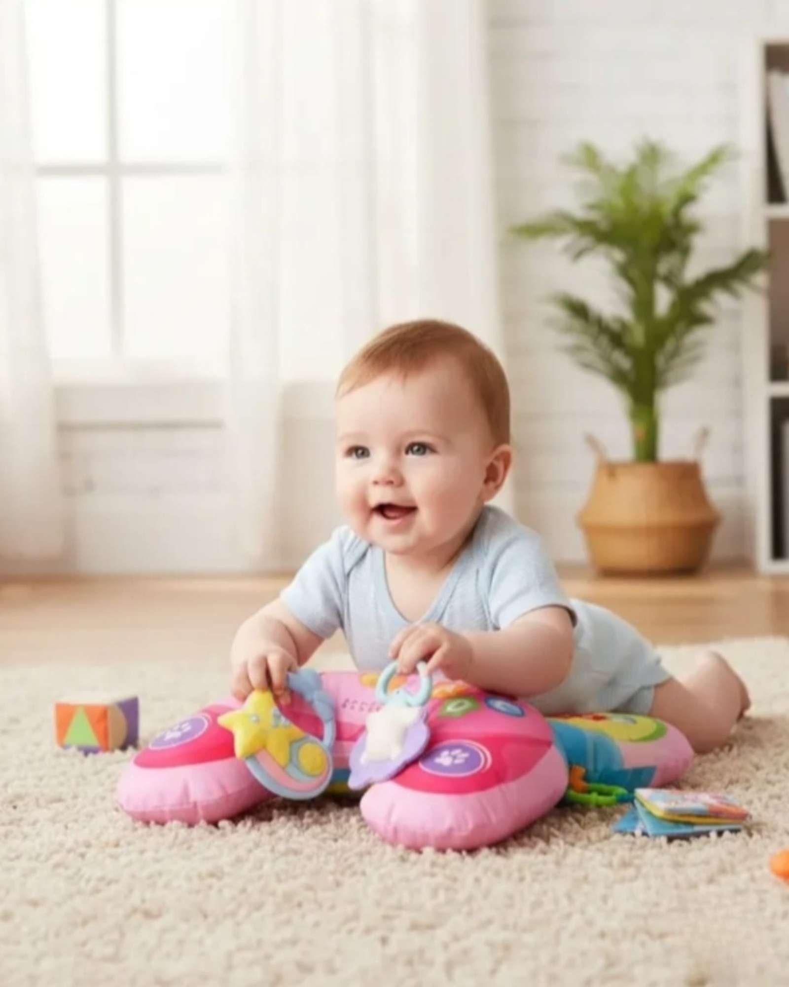 Cojin Sensorial de Estimulacion Temprana y Desarrollo Motriz con Accesorios para Bebe 02-0