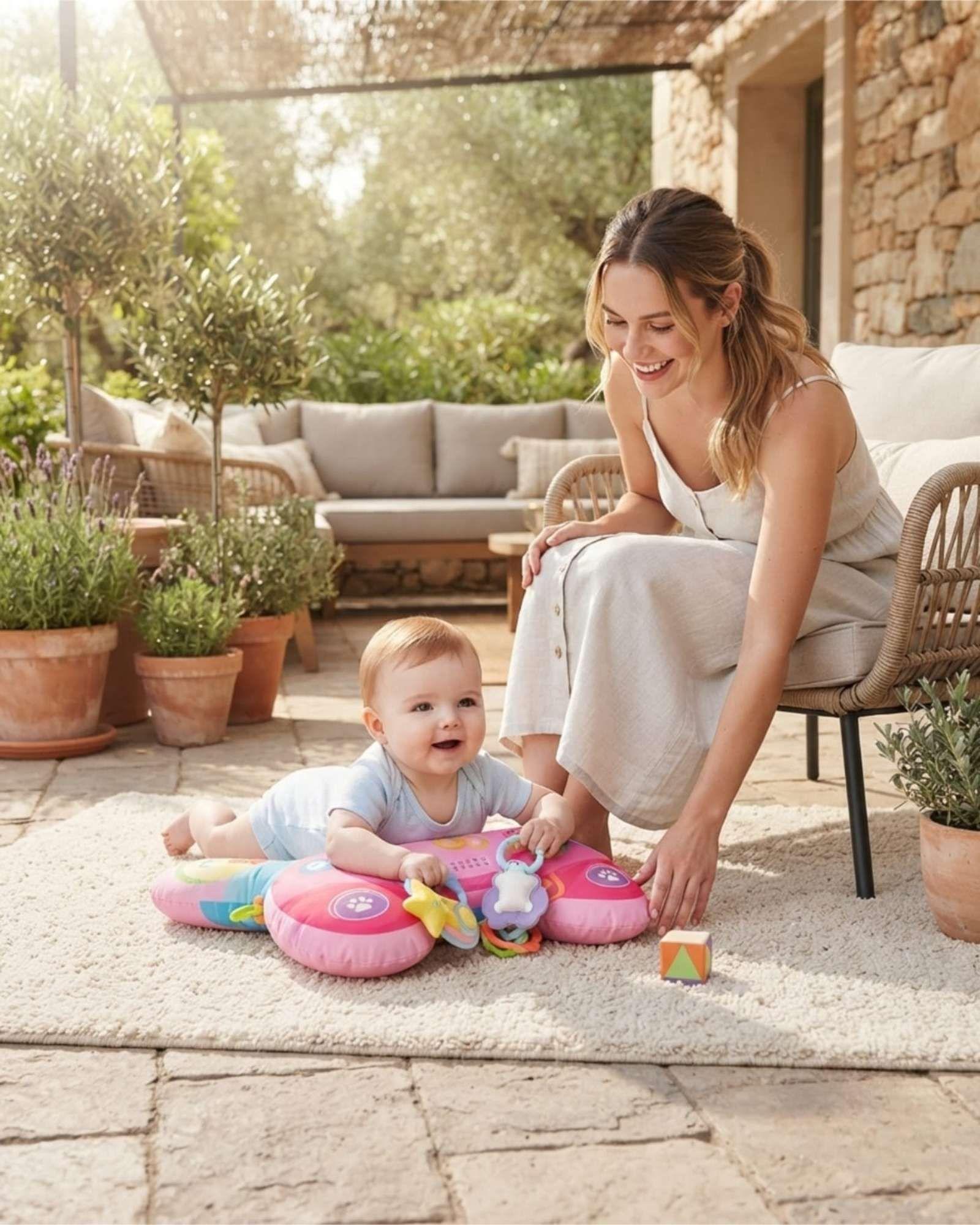 Cojin Sensorial de Estimulacion Temprana y Desarrollo Motriz con Accesorios para Bebe 02-1