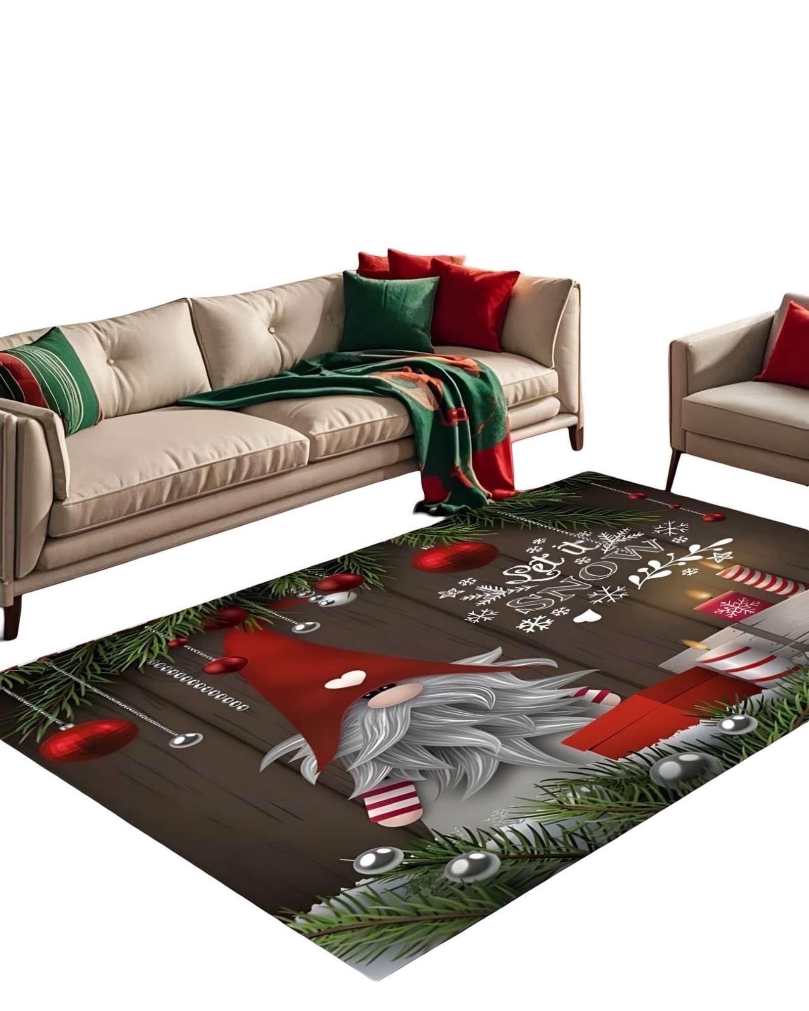 ALFOMBRA NAVIDEÑA PARA LIVING COMEDOR 240cm 200cm N01-0