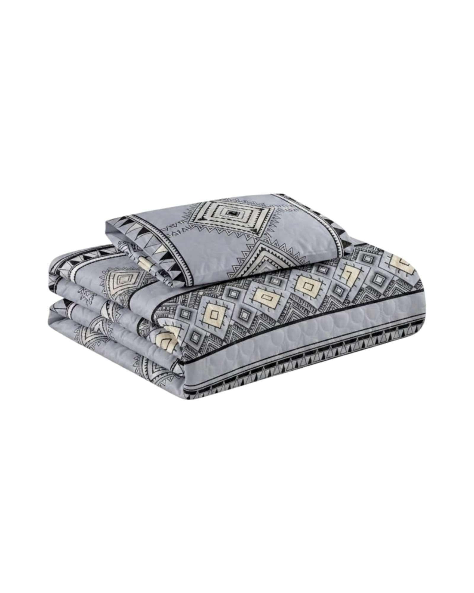 Cubrecama Quilt De Verano Ligero Y Fresco Plaza Y Media Mas Almohada m3-5