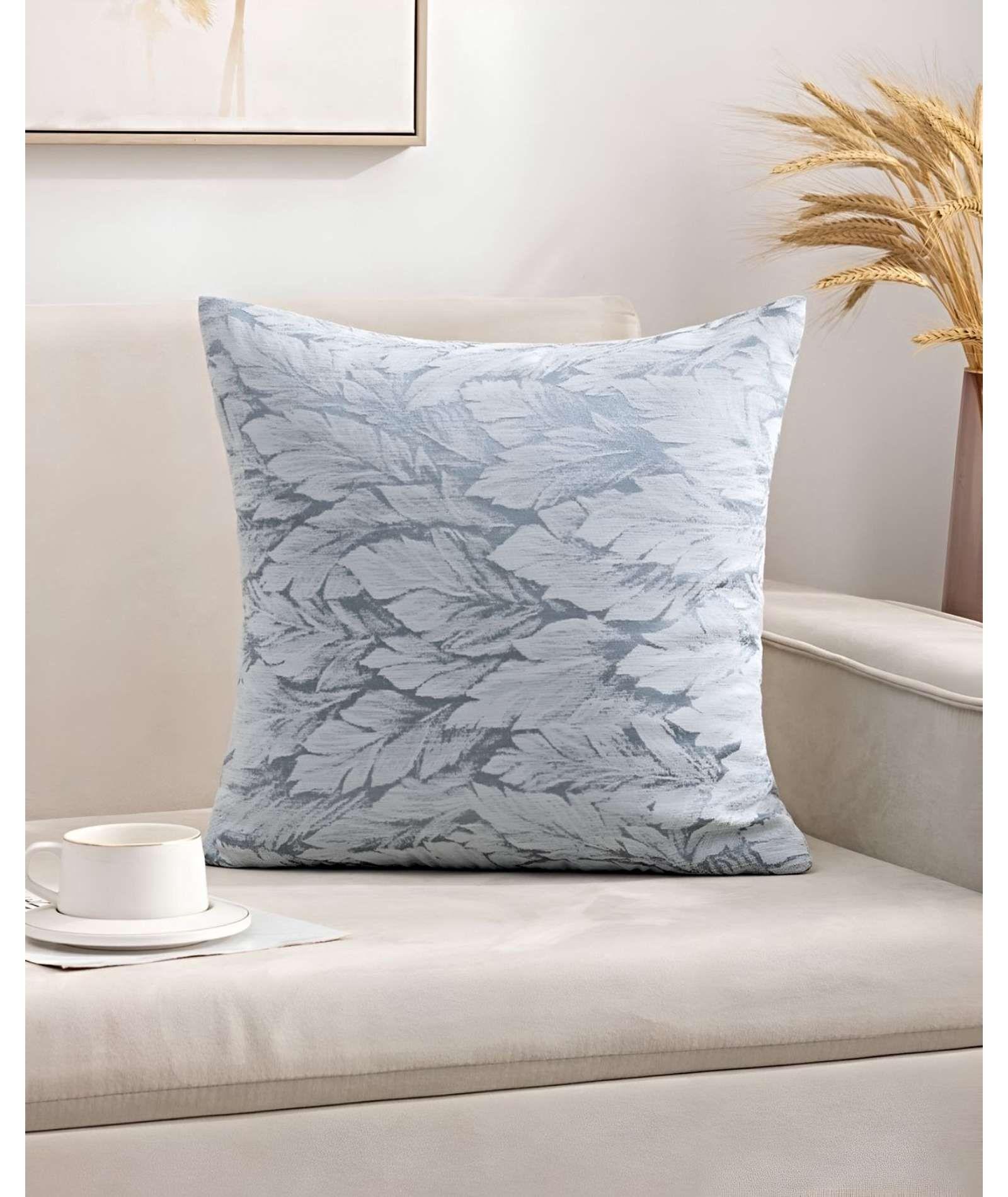 JUEGO DE 4 FUNDAS DE COJINES DISEÑO HOJA 45CM X 45 CM A1-2