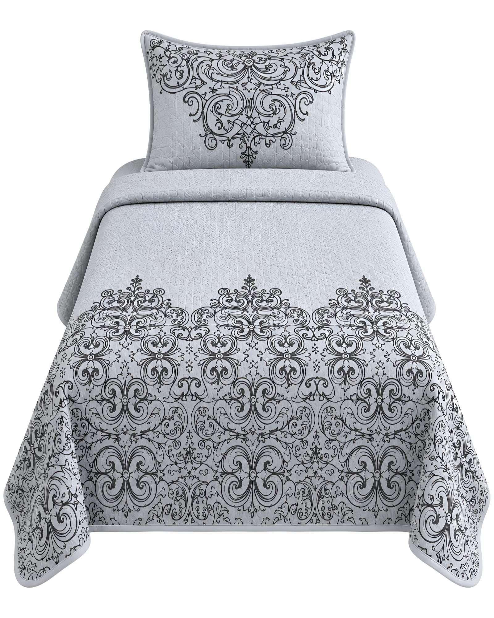 Quilt Delgado Cubrecama 1.5 Plazas + Funda de Almohada D20-5