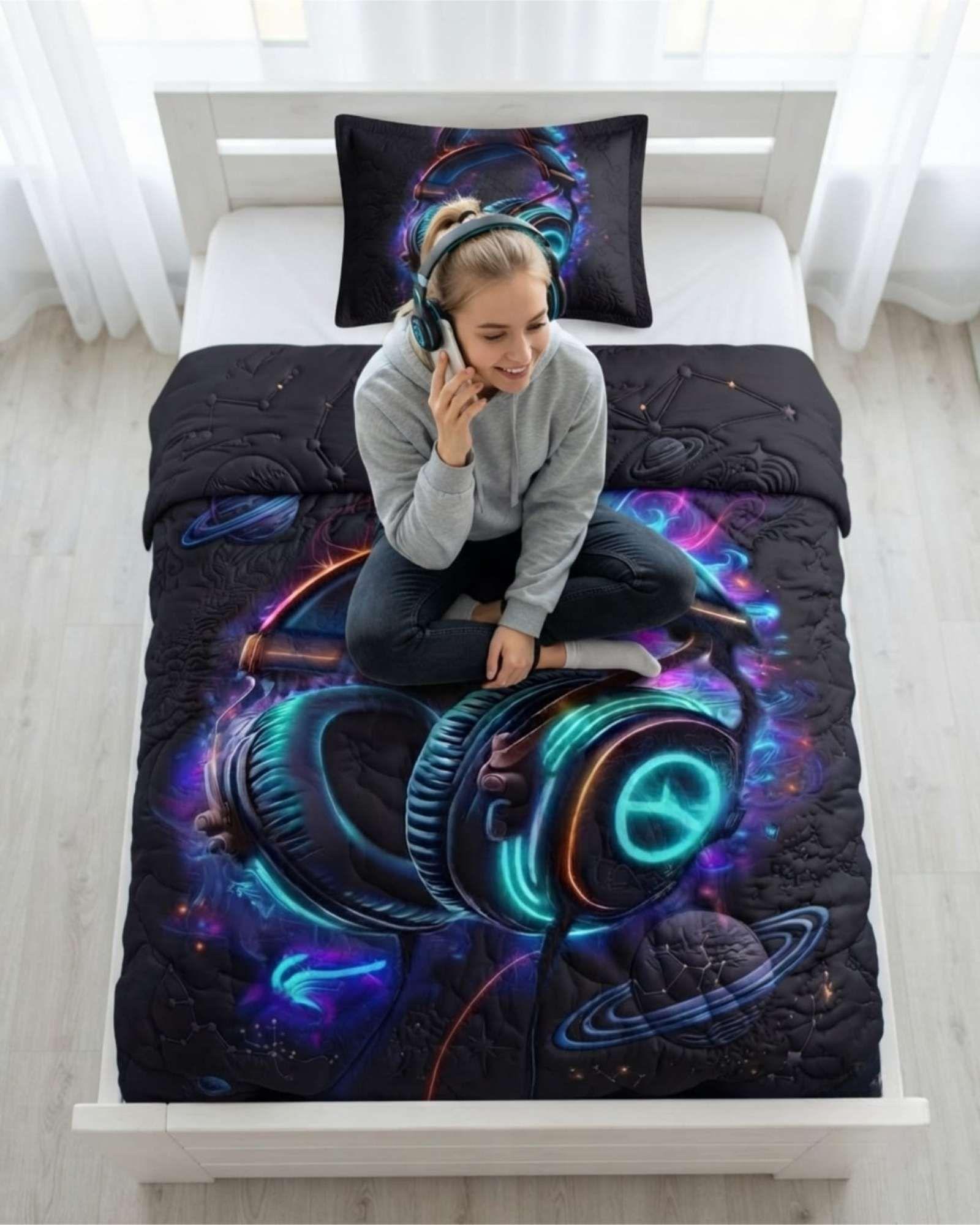 Set De Cama Verano 1.5 Plazas Cubrecama Ultraligero Mas Almohada m3-2