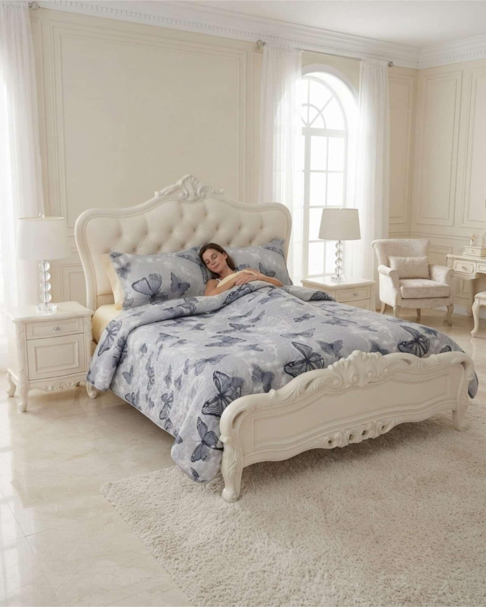 Cubrecama Quilt De Verano Ligero Y Fresco King m4-2