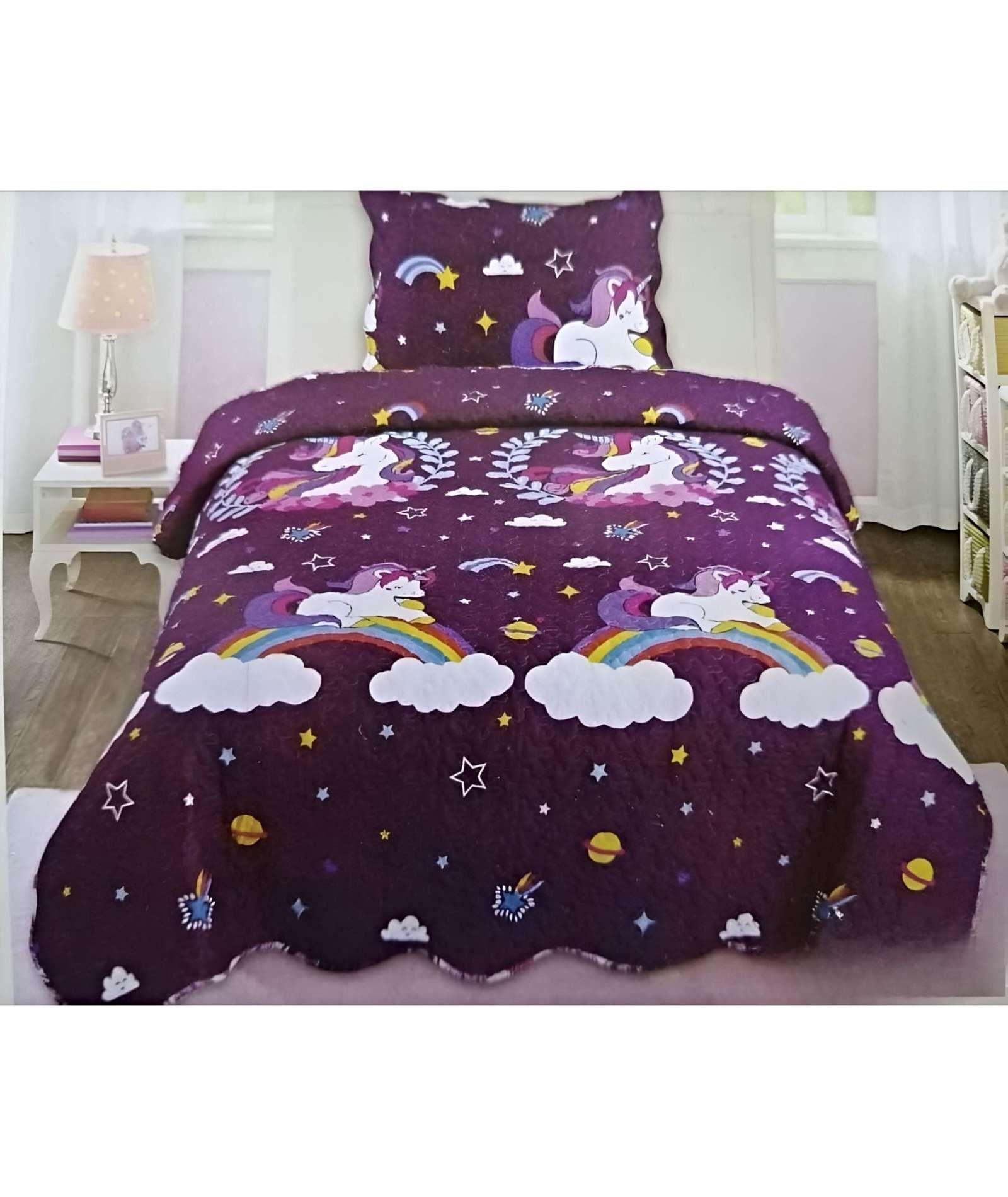 CUBRECAMA COLCHA QUILT DE VERANO PLAZA Y MEDIA A7-2