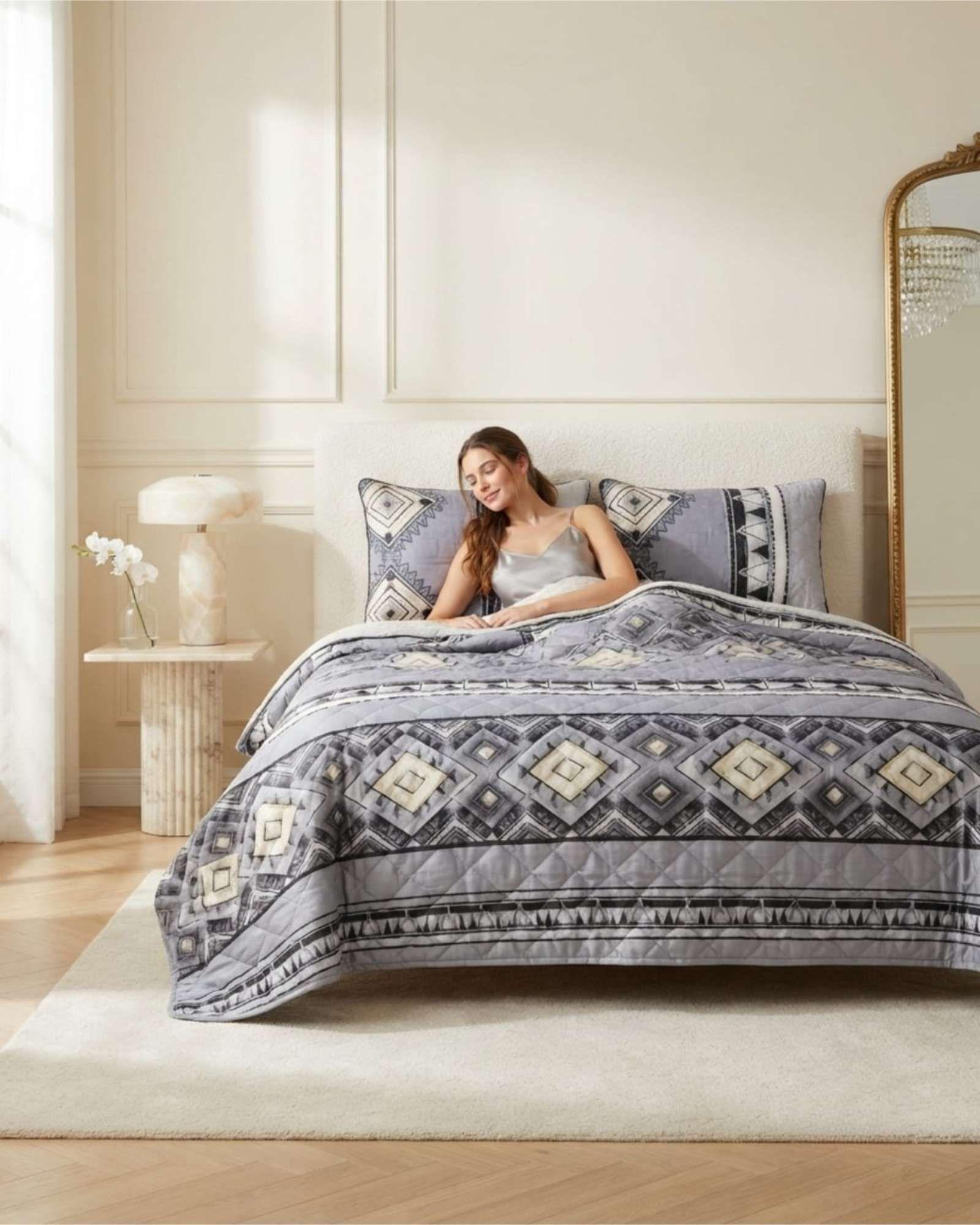 Cubrecama Quilt De Verano Ligero Y Fresco King m3-1