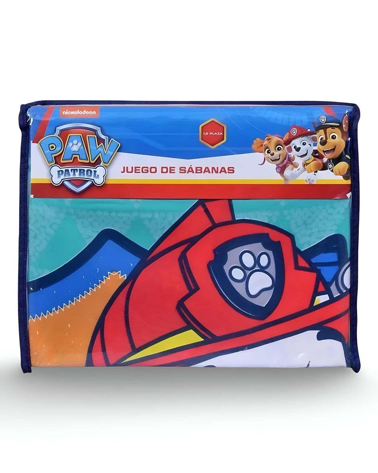 Sabanas infantil Paw Patrol plaza y media Mashini-3