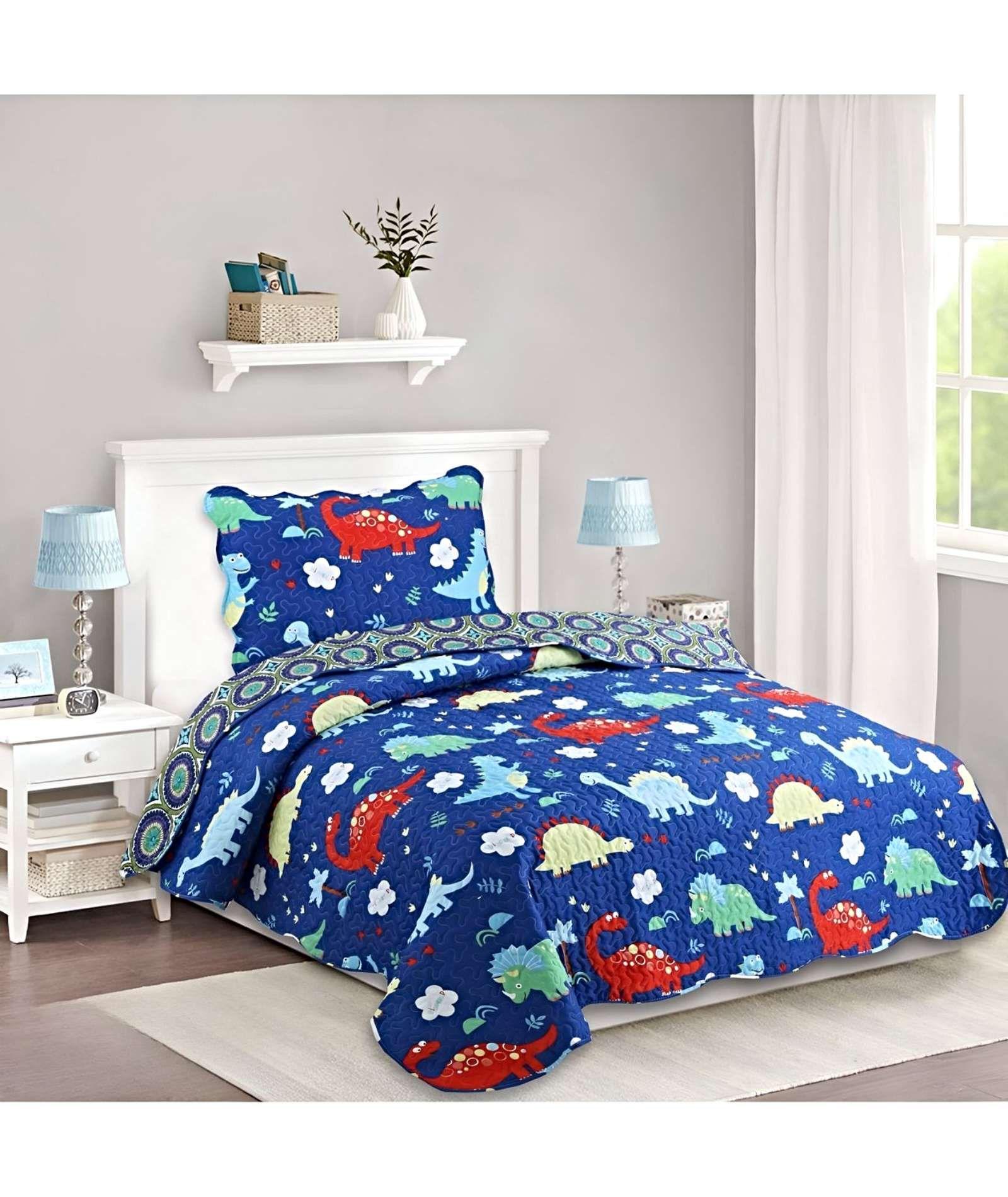 CUBRECAMA COLCHA QUILT DE VERANO PLAZA Y MEDIA A1-2