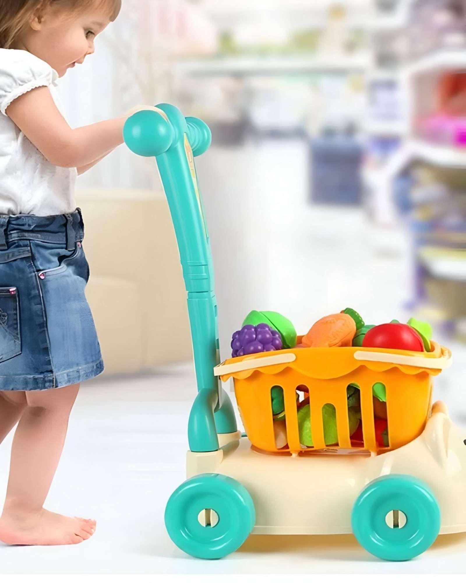 CARRO ANDADOR CORREPASILLOS DE COMPRAS FRUTAS Y VERDURAS VERDE-4