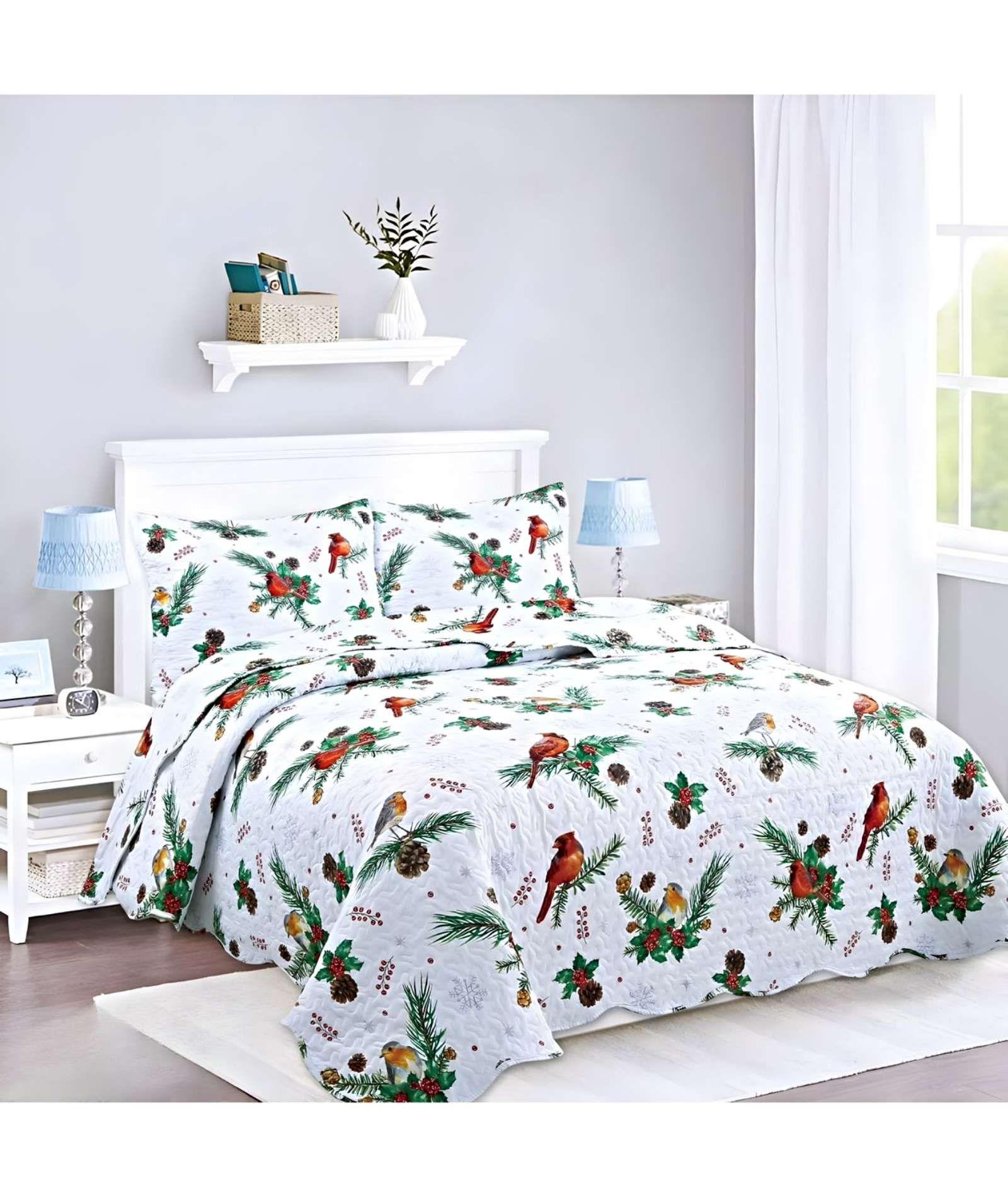 CUBRECAMA COLCHA QUILT DE VERANO 2 PLAZAS A34-2