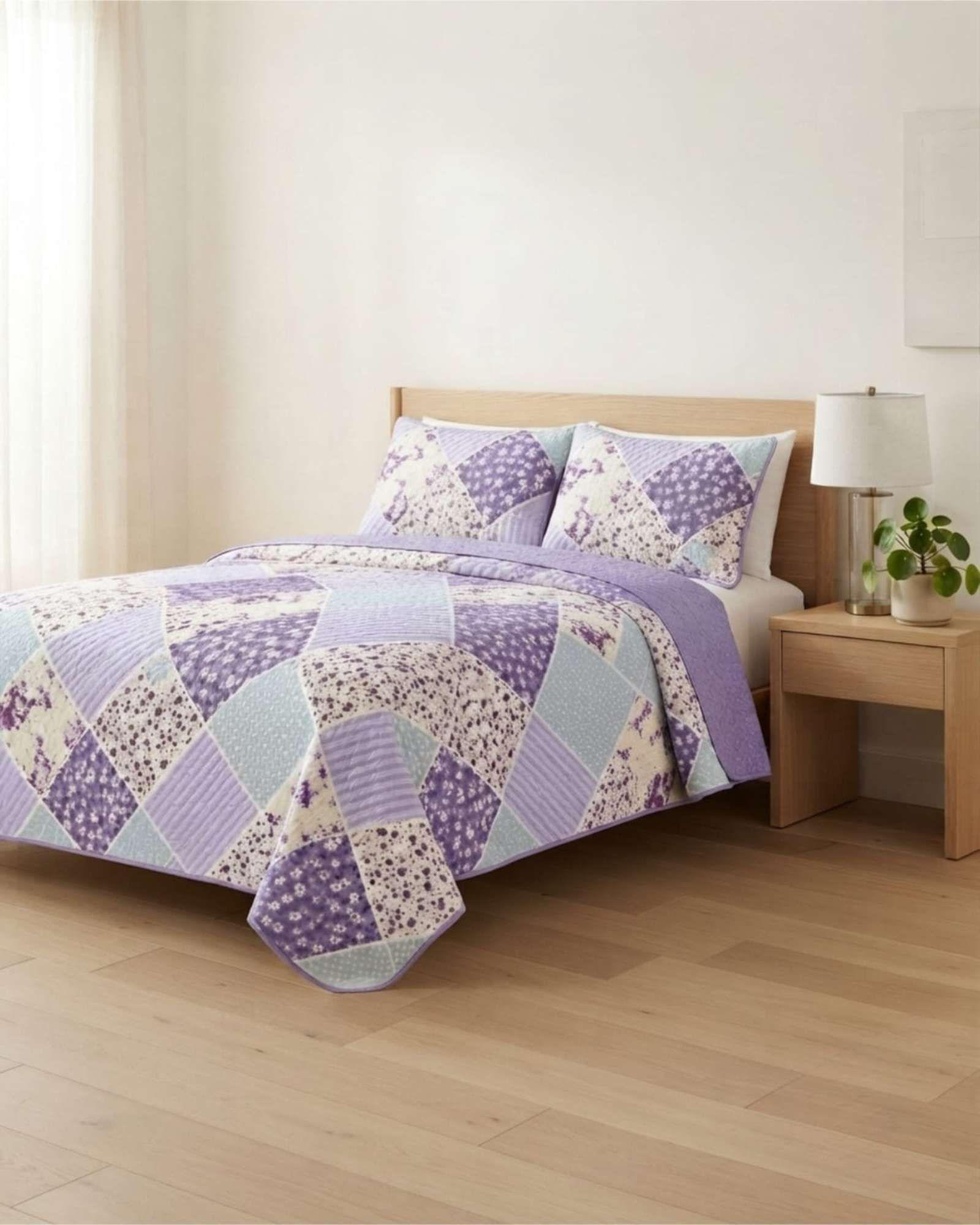Cubrecama Delgado King Transpirable Con Fundas Mas Almohadas m8-1