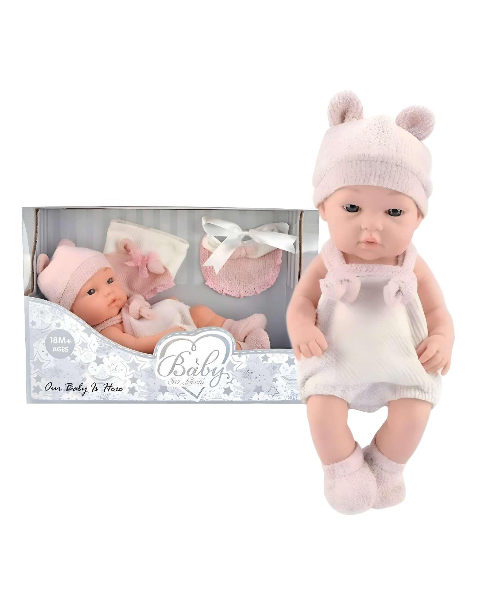 Muñeca infantil bebé realista silicona babydoll Rosa  -2