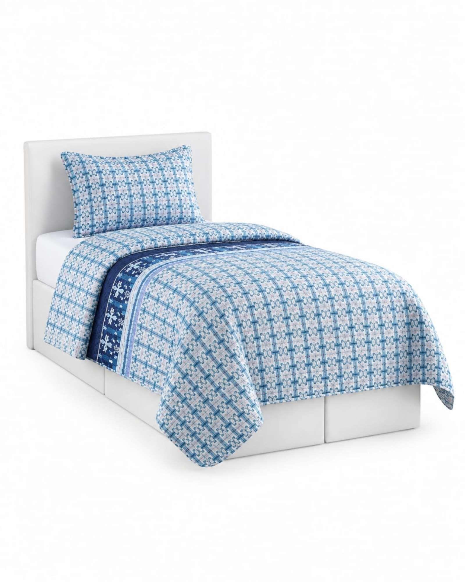 Set Cubrelecho Quilt Verano 1.5 Plazas Fresco + 1 Almohada a15-5