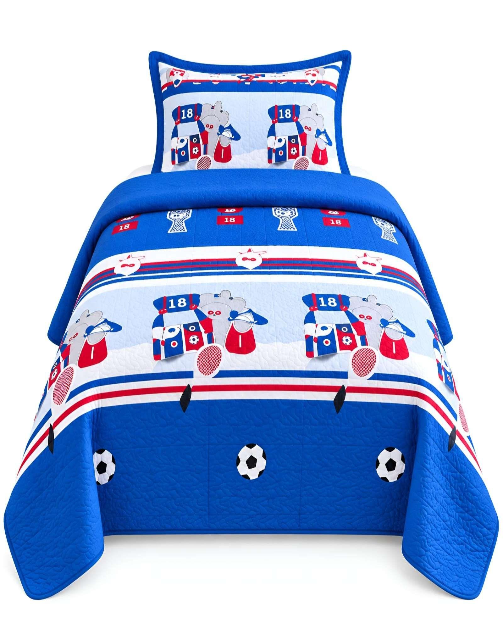 Quilt Delgado Cubrecama 1.5 Plazas + Funda de Almohada D32-4