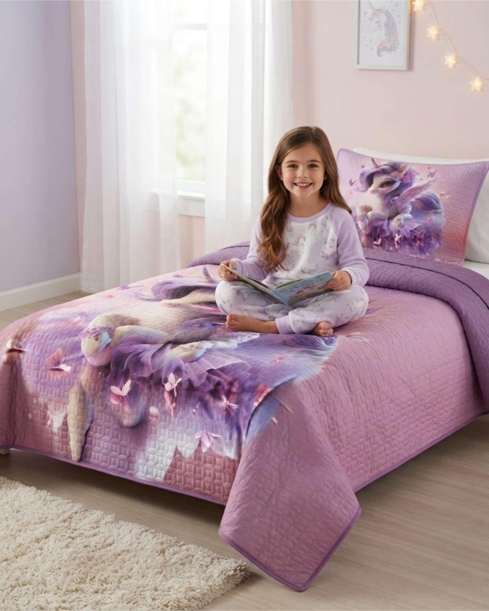 Set De Cama Verano 1.5 Plazas Cubrecama Ultraligero Mas Almohada m6-2