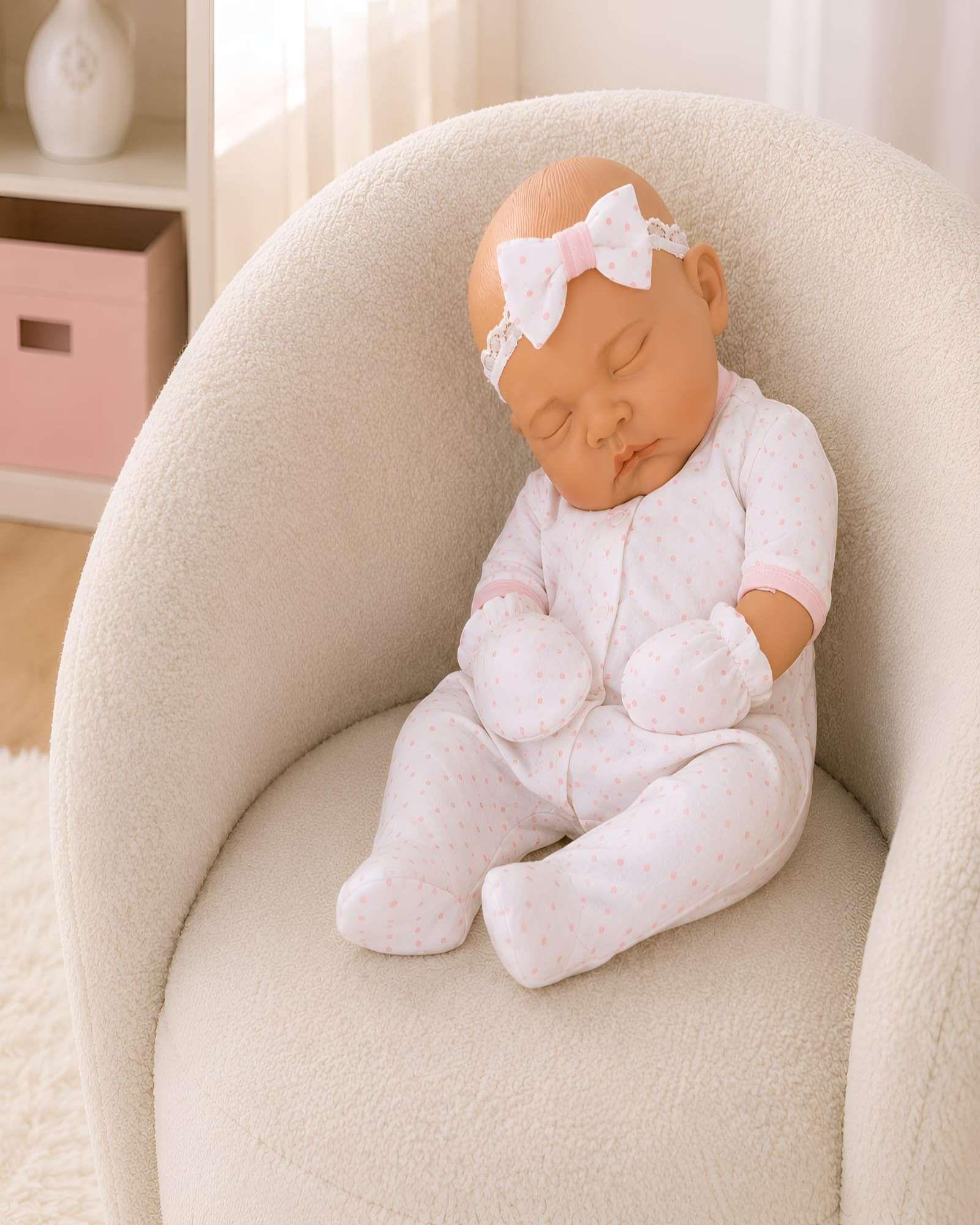 Bebé Reborn Durmiente con Ropa y Accesorios 45 cm-3