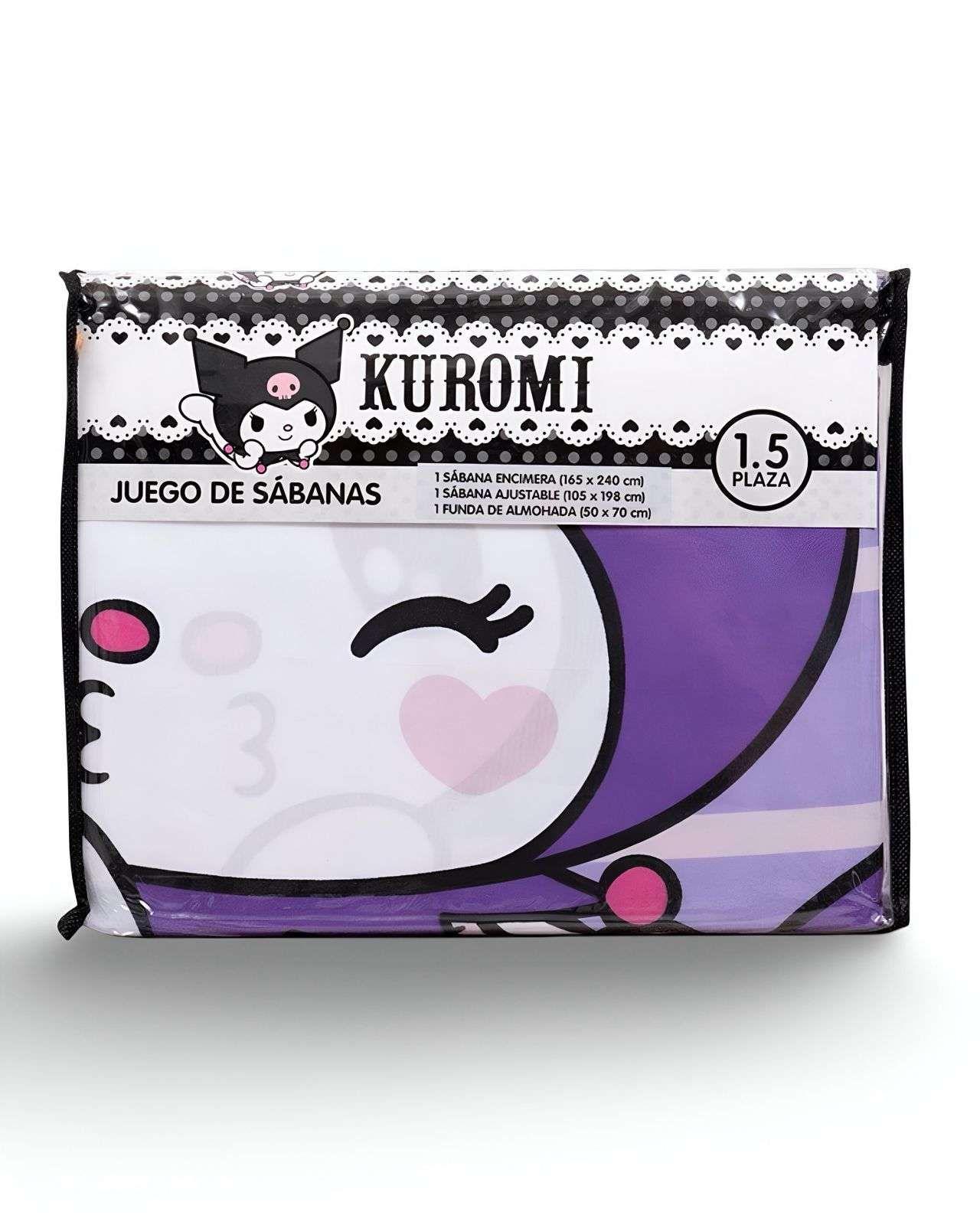 Sabanas infantil Kuromi plaza y media Mashini-3