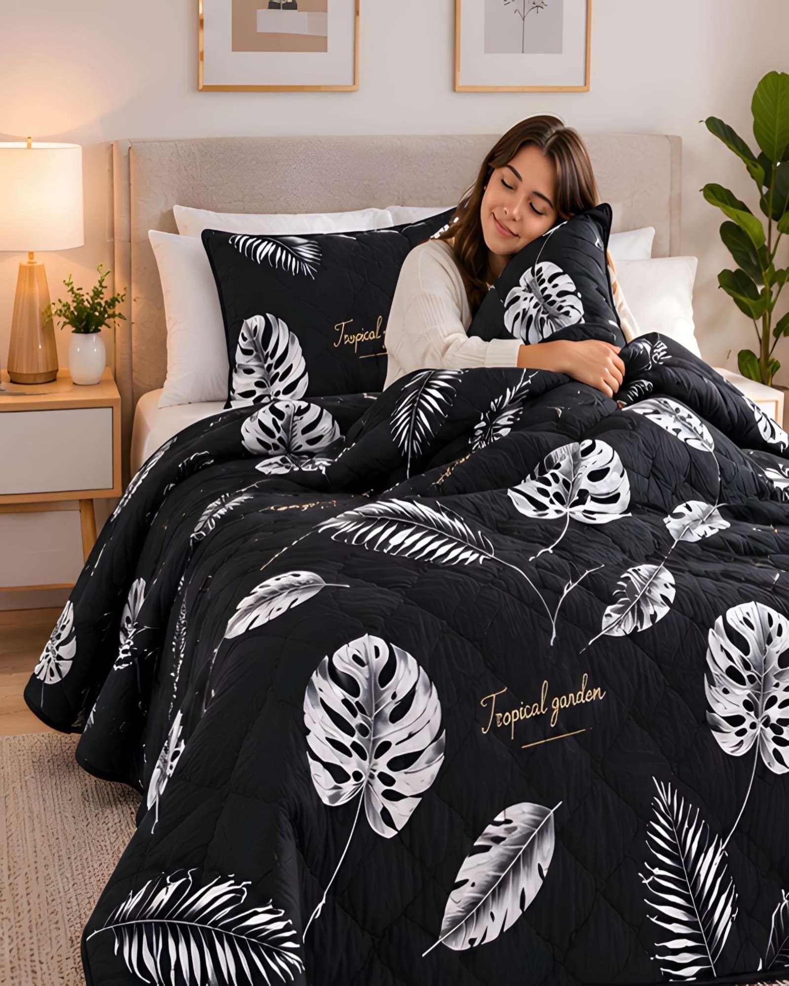 Cubrecama Quilt de Verano Plaza y Media con Funda Incluida 13-2