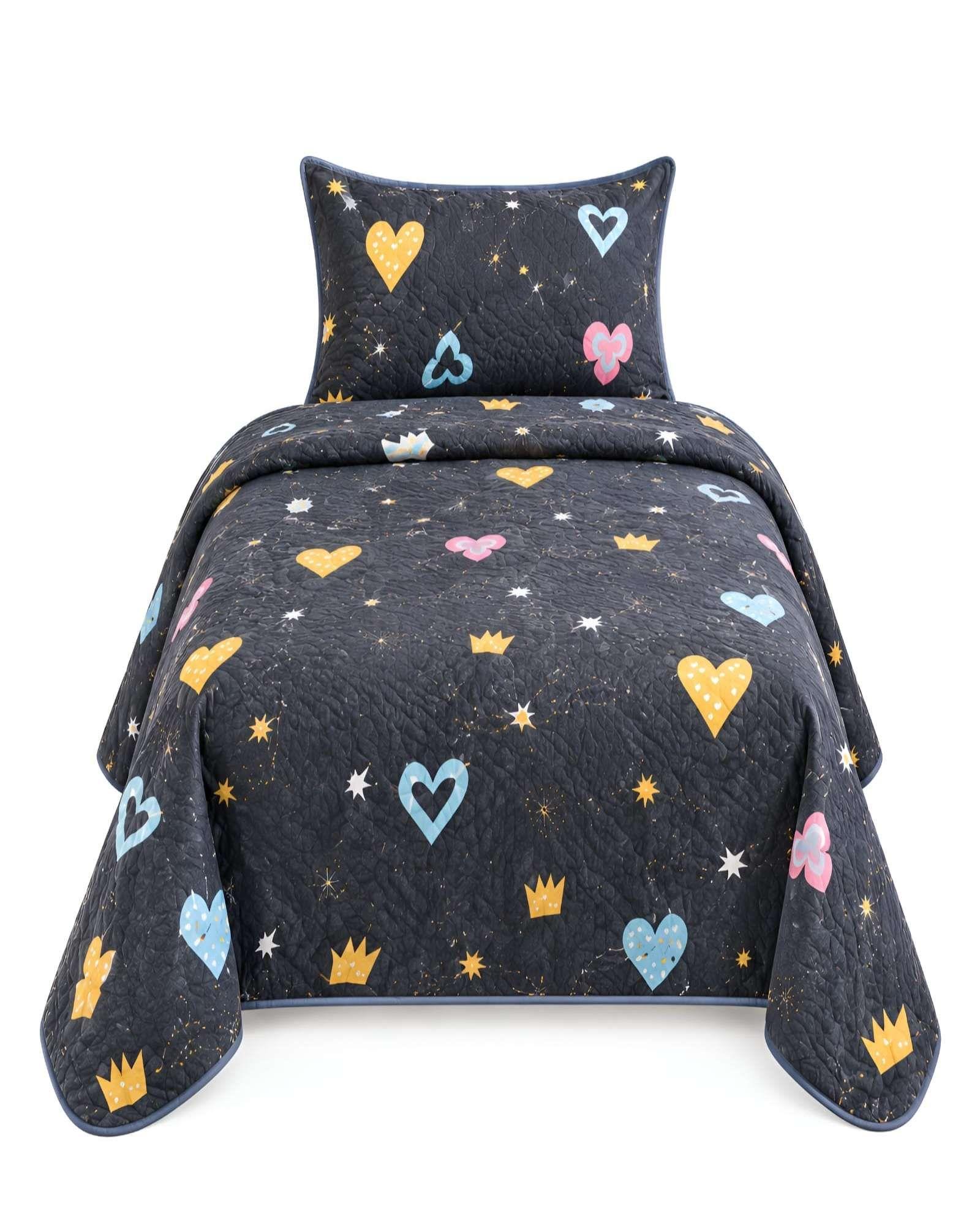 Set Cubrecama Verano 1.5 Plazas  + Almohada + Funda 14-5