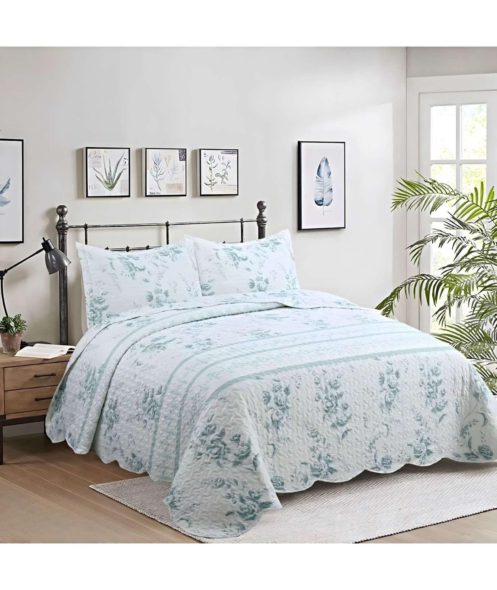 CUBRECAMA COLCHA QUILT DE VERANO 2 PLAZAS A30-2