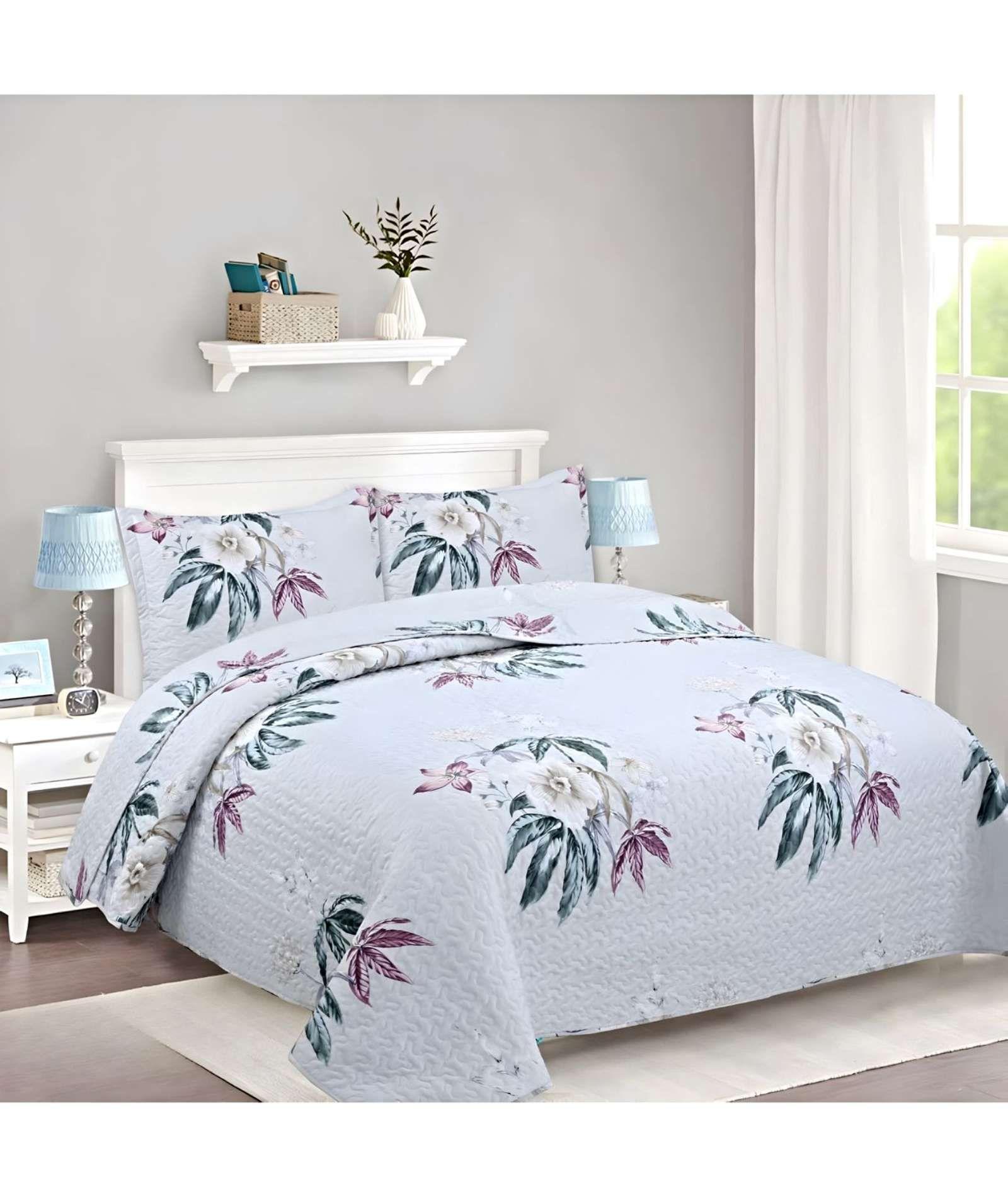 CUBRECAMA COLCHA QUILT DE VERANO 2 PLAZAS A25-2