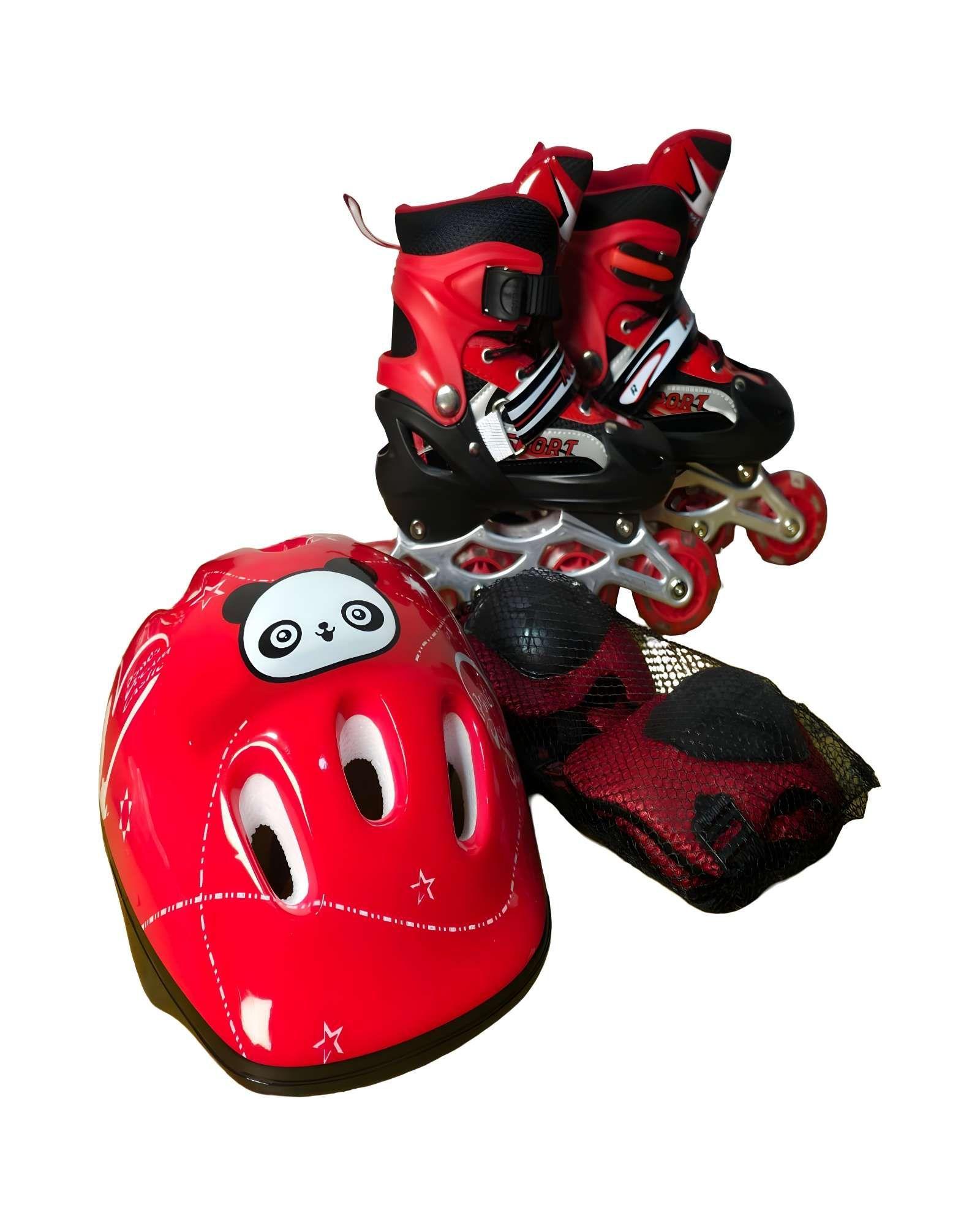 PATIN EN LINEA CON LUCES MAS KIT TALLA S 31-34 A10-0