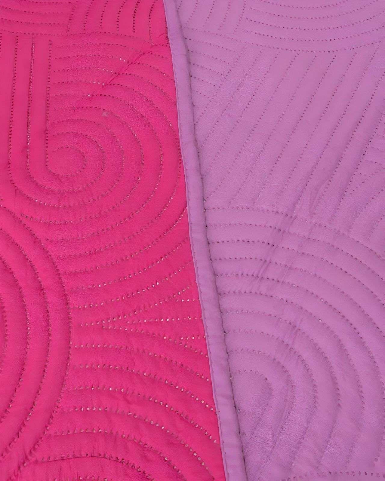 Cubrecama Quilt Hotpress Liso Bicolor 2 Plazas Doral M04-1