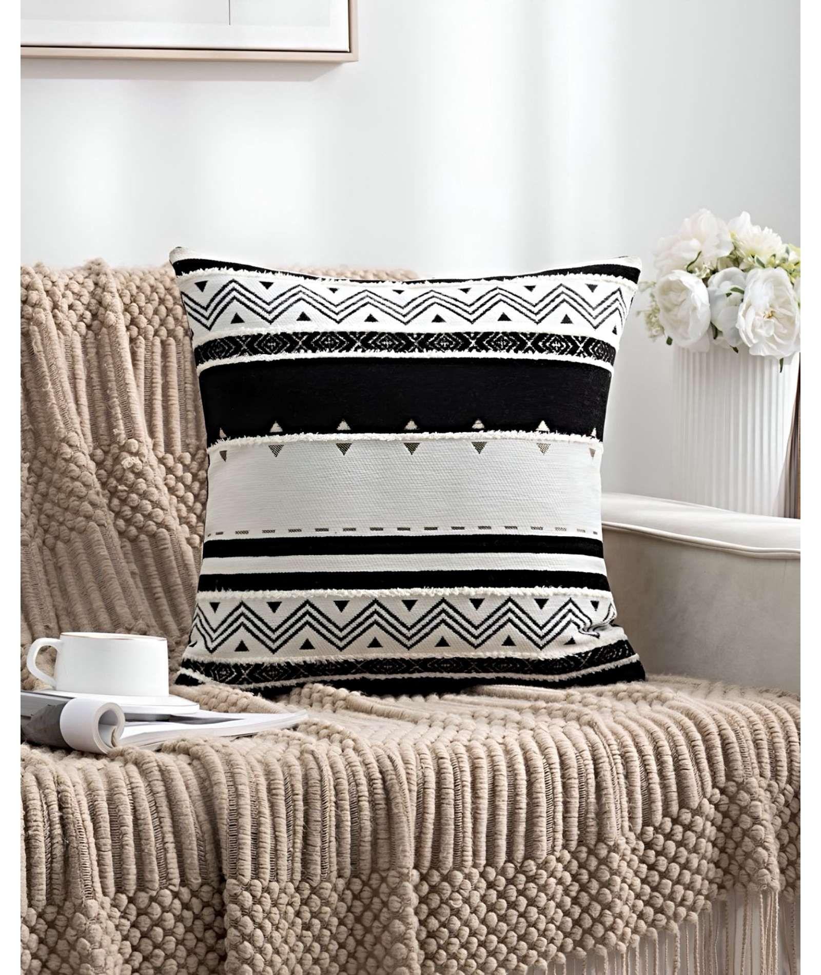 JUEGO DE 4 FUNDAS DE COJINES DISEÑO CHENILLE MANDALA A4-3