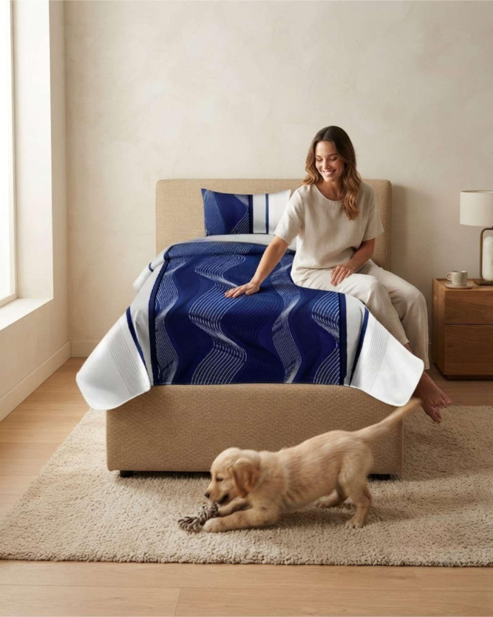 Cubrecama Quilt de Verano 1.5 Plazas Delgado + 1 Almohada 05-1