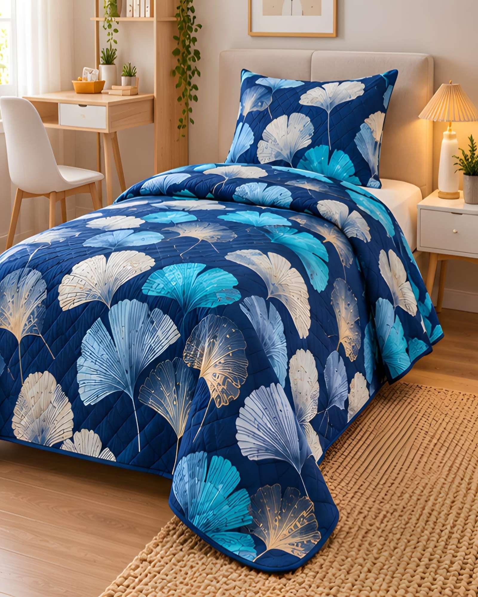 Cubrecama Quilt de Verano Plaza y Media con Funda Incluida 03-2