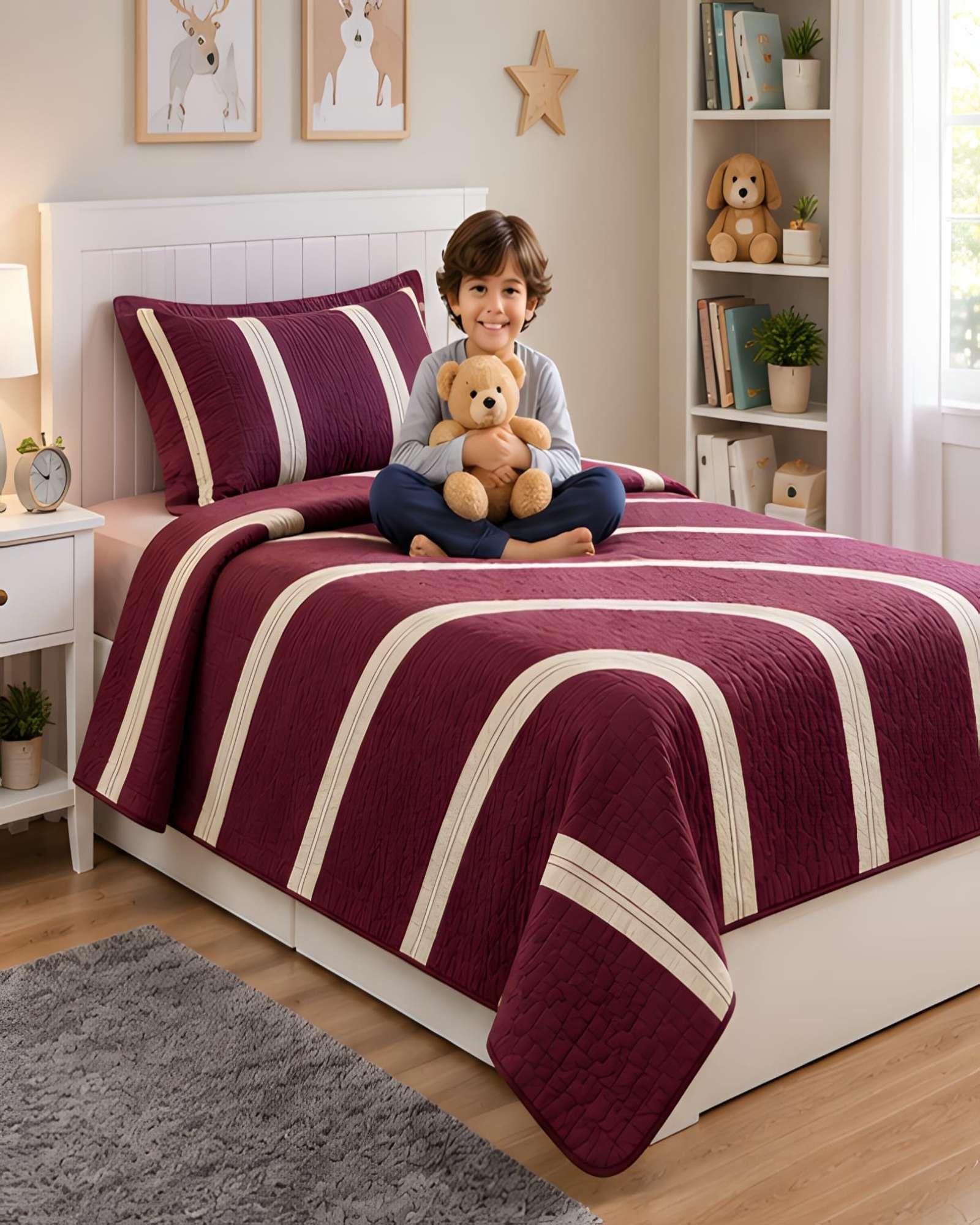 Set Cubrecama Verano 1.5 Plazas  + Almohada + Funda 02-4