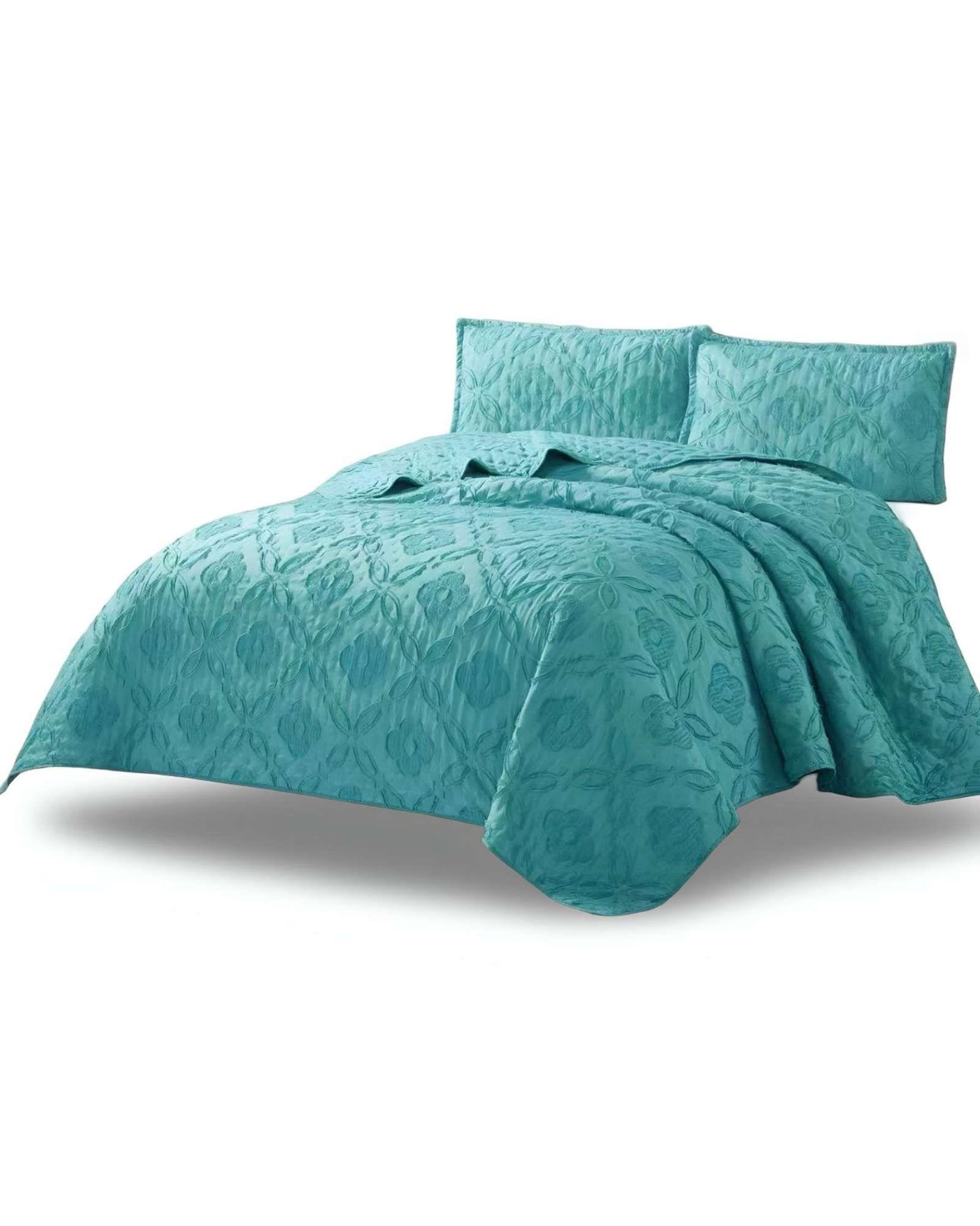 CUBRECAMA QUILT TUFTING DE LUJO SUAVE PLAZA Y MEDIA-1