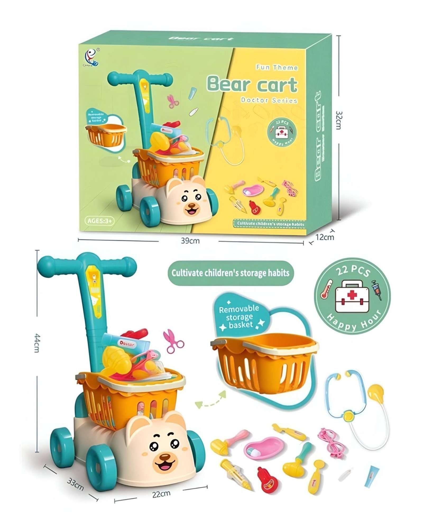 CARRO ANDADOR CORREPASILLO DE DOCTOR BEAR CART 39X12CM-4