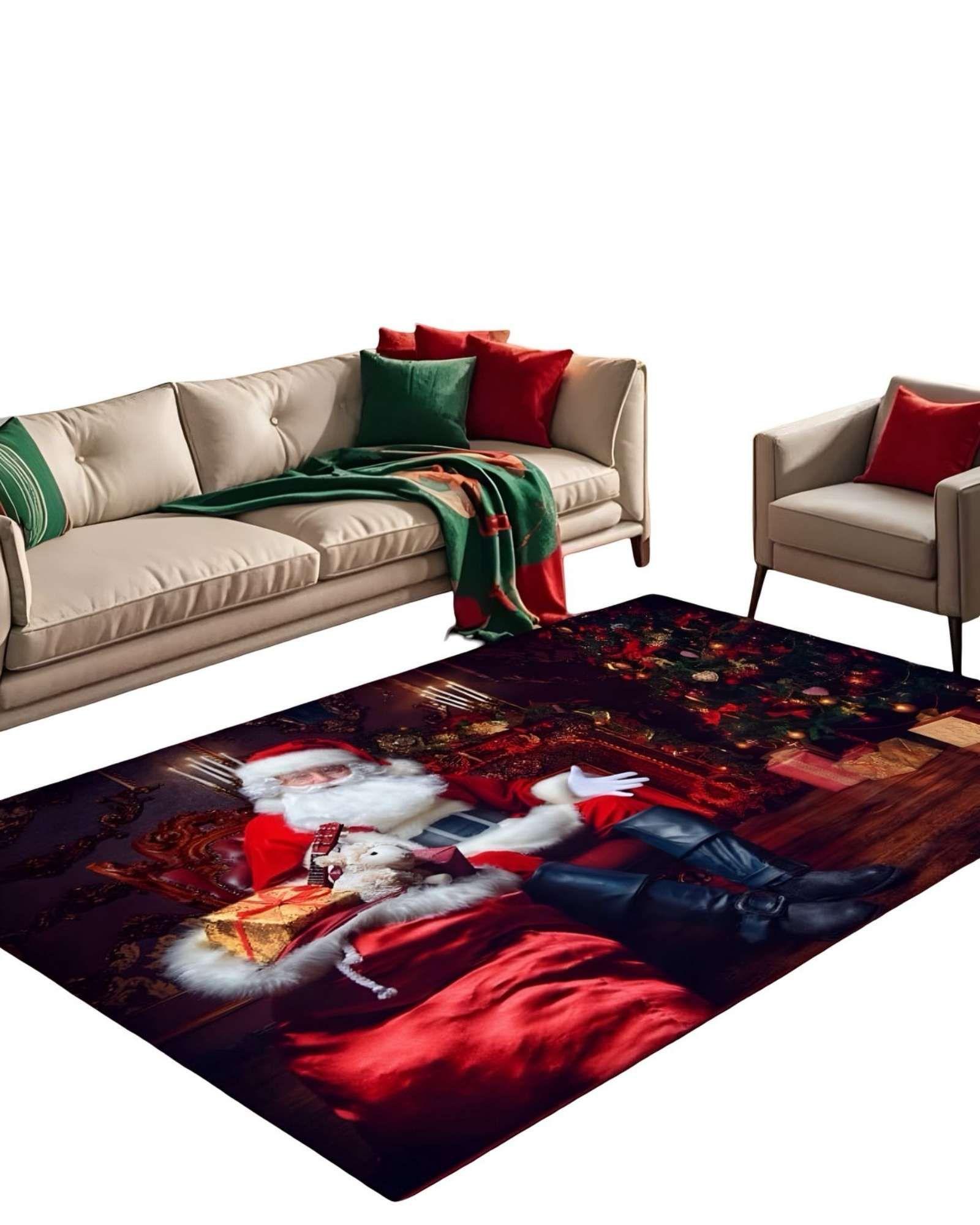 ALFOMBRA NAVIDEÑA PARA LIVING COMEDOR 240cm 200cm N08-0