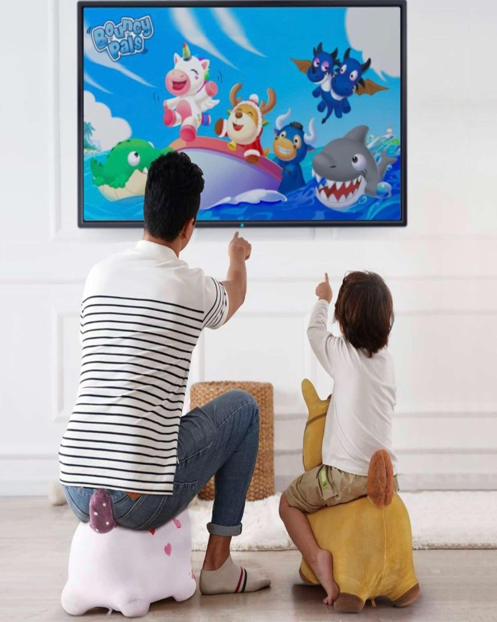 Brica brinca Jirafa Saltarin Inflable con Funda-2