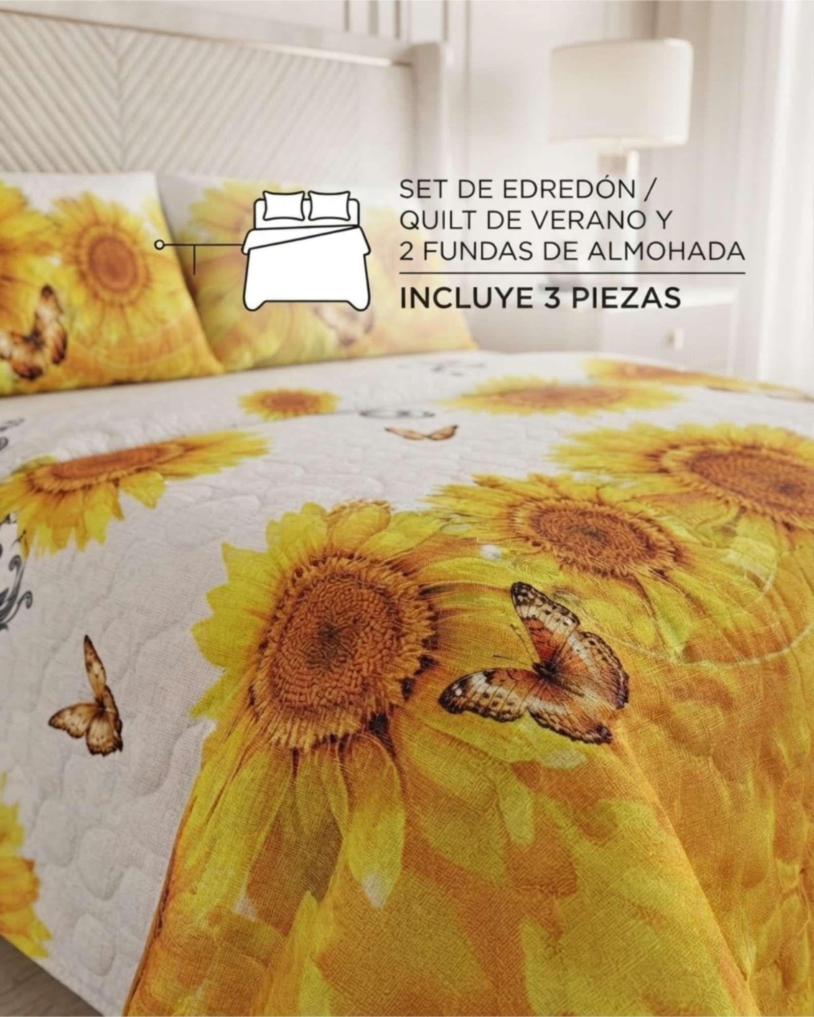 Cubrecama Quilt de Verano King Delgado Ultra Liviano 03-4