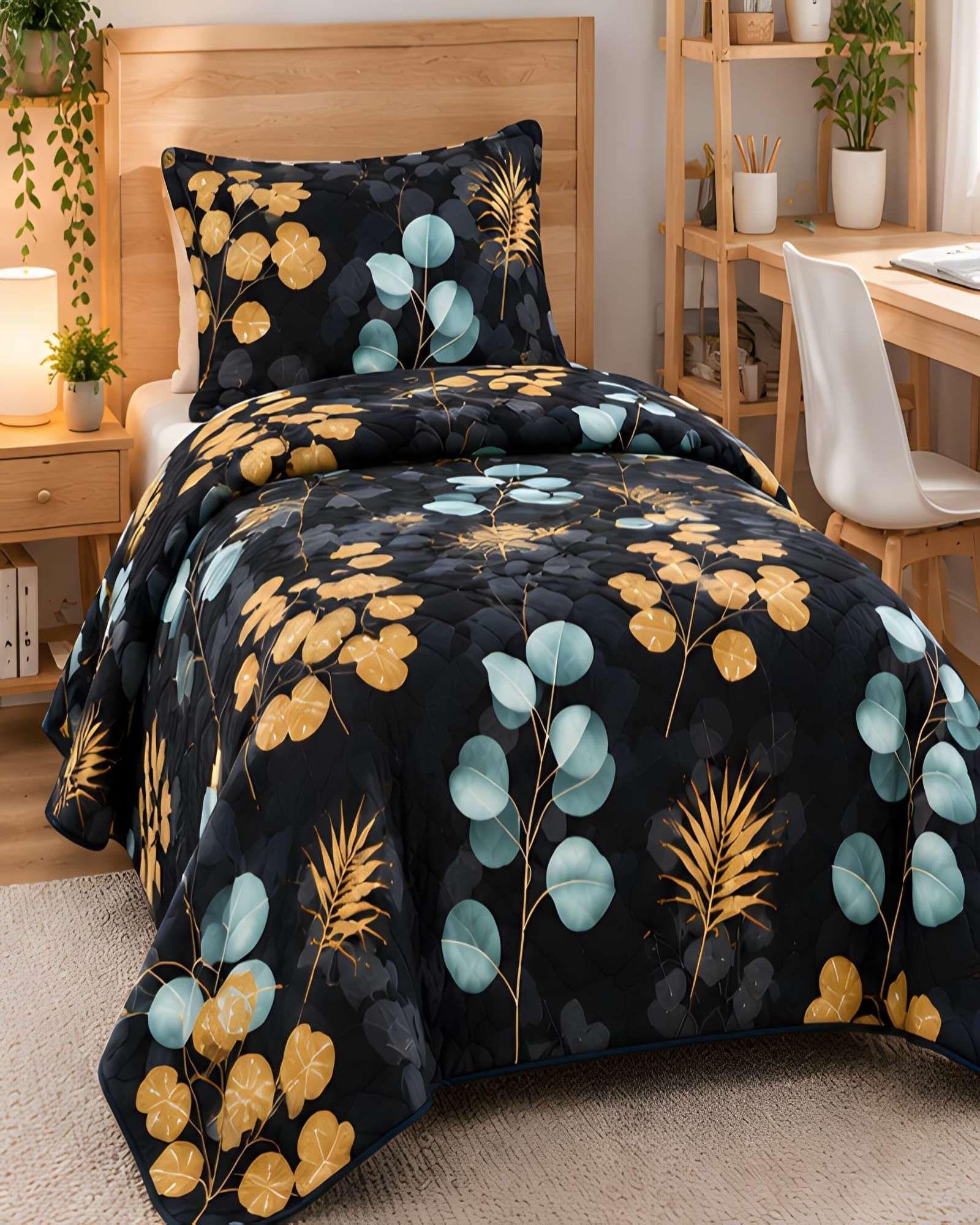 Cubrecama Quilt de Verano Plaza y Media con Funda Incluida 14-3