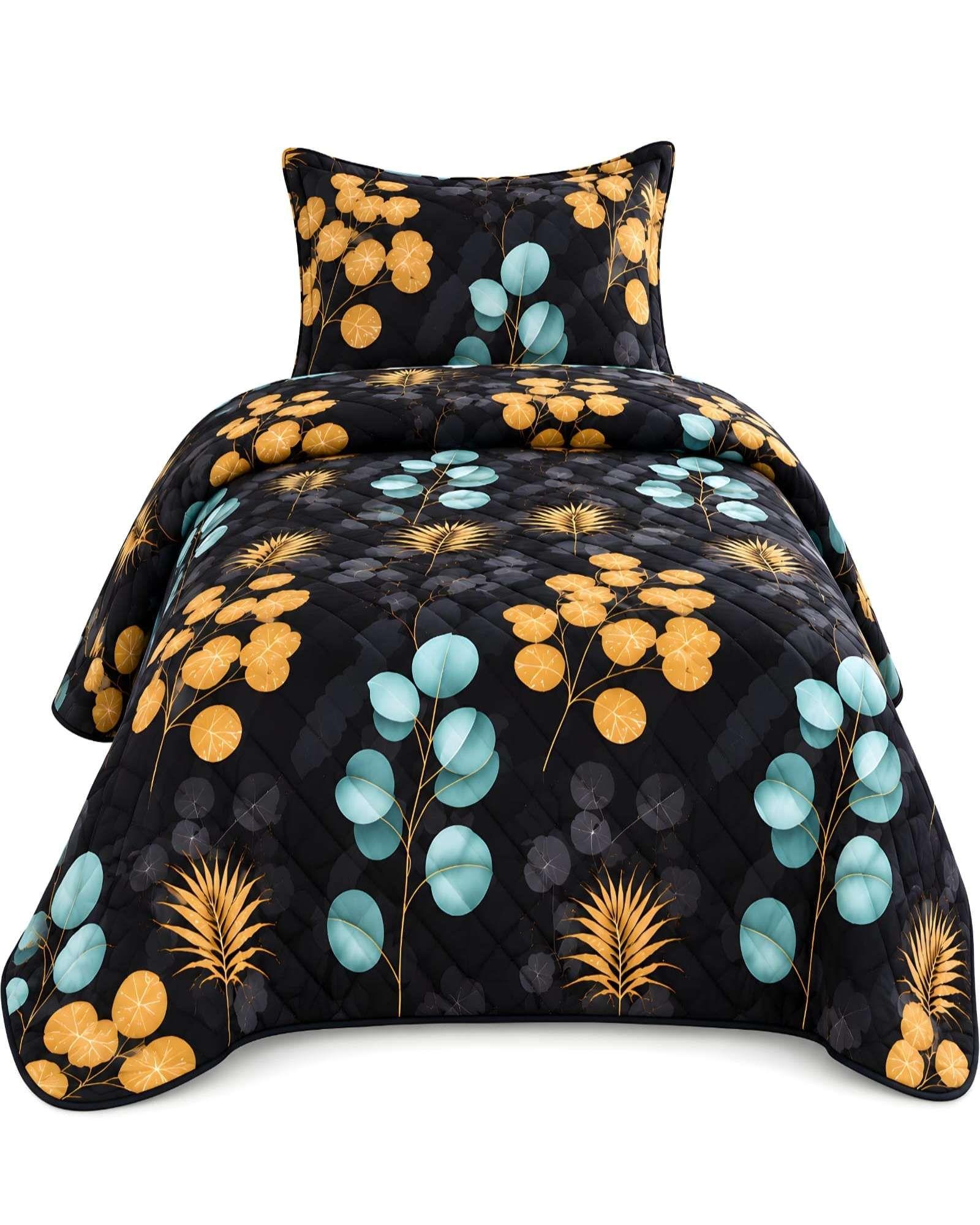 Cubrecama Quilt de Verano Plaza y Media con Funda Incluida 14-5