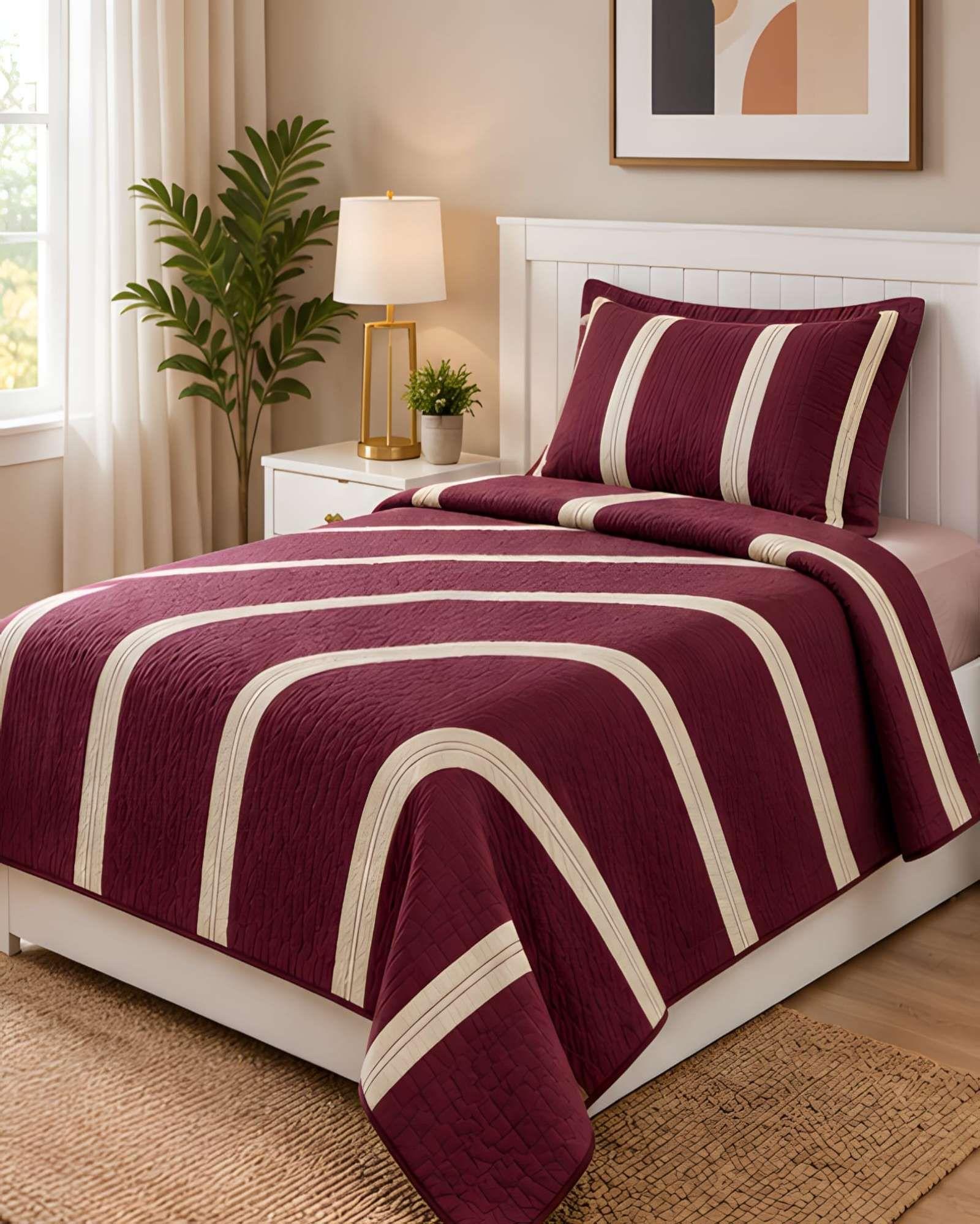 Quilt Delgado Cubrecama 1.5 Plazas + Funda de Almohada D2-1