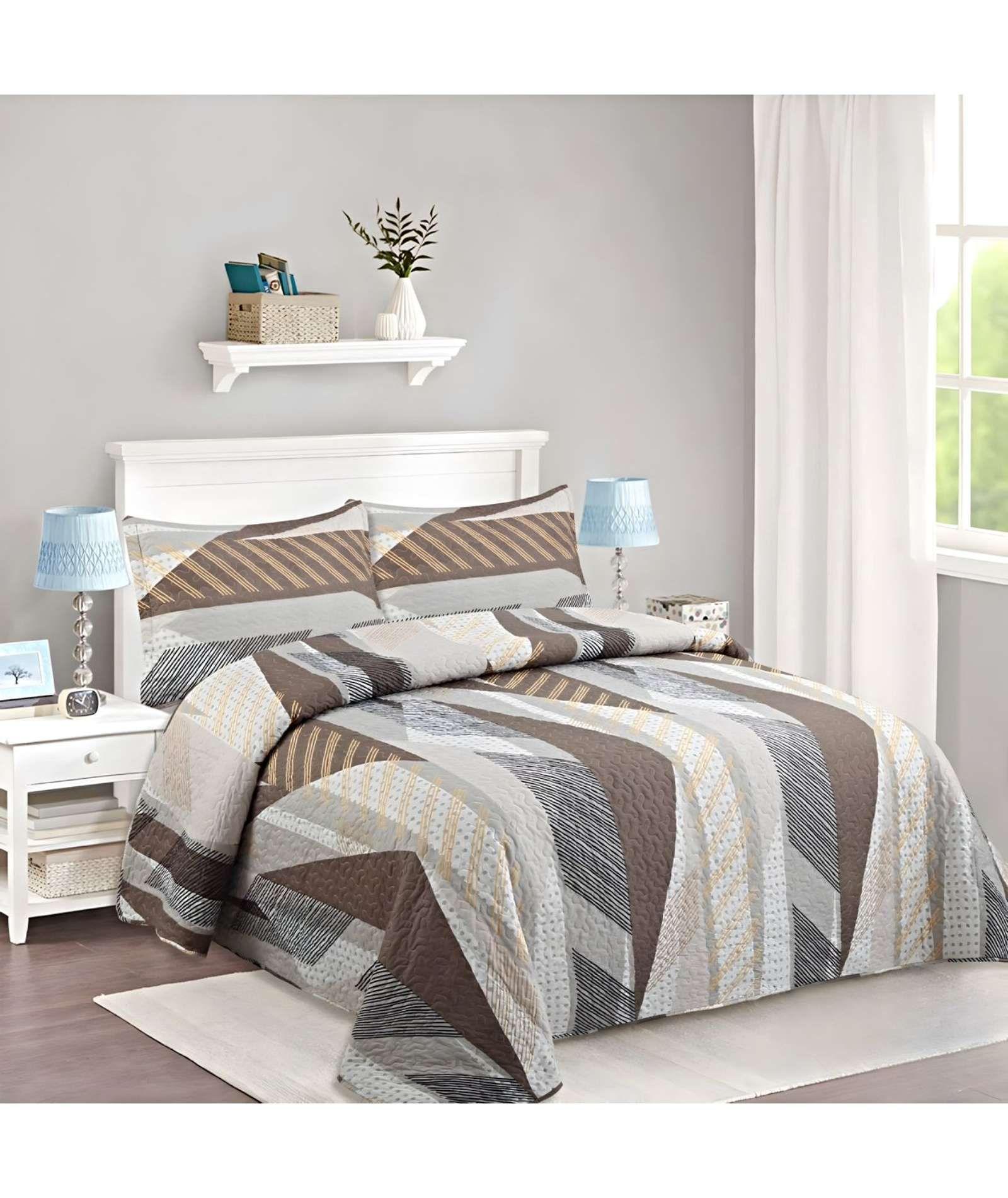 CUBRECAMA COLCHA QUILT DE VERANO 2 PLAZAS A27-2