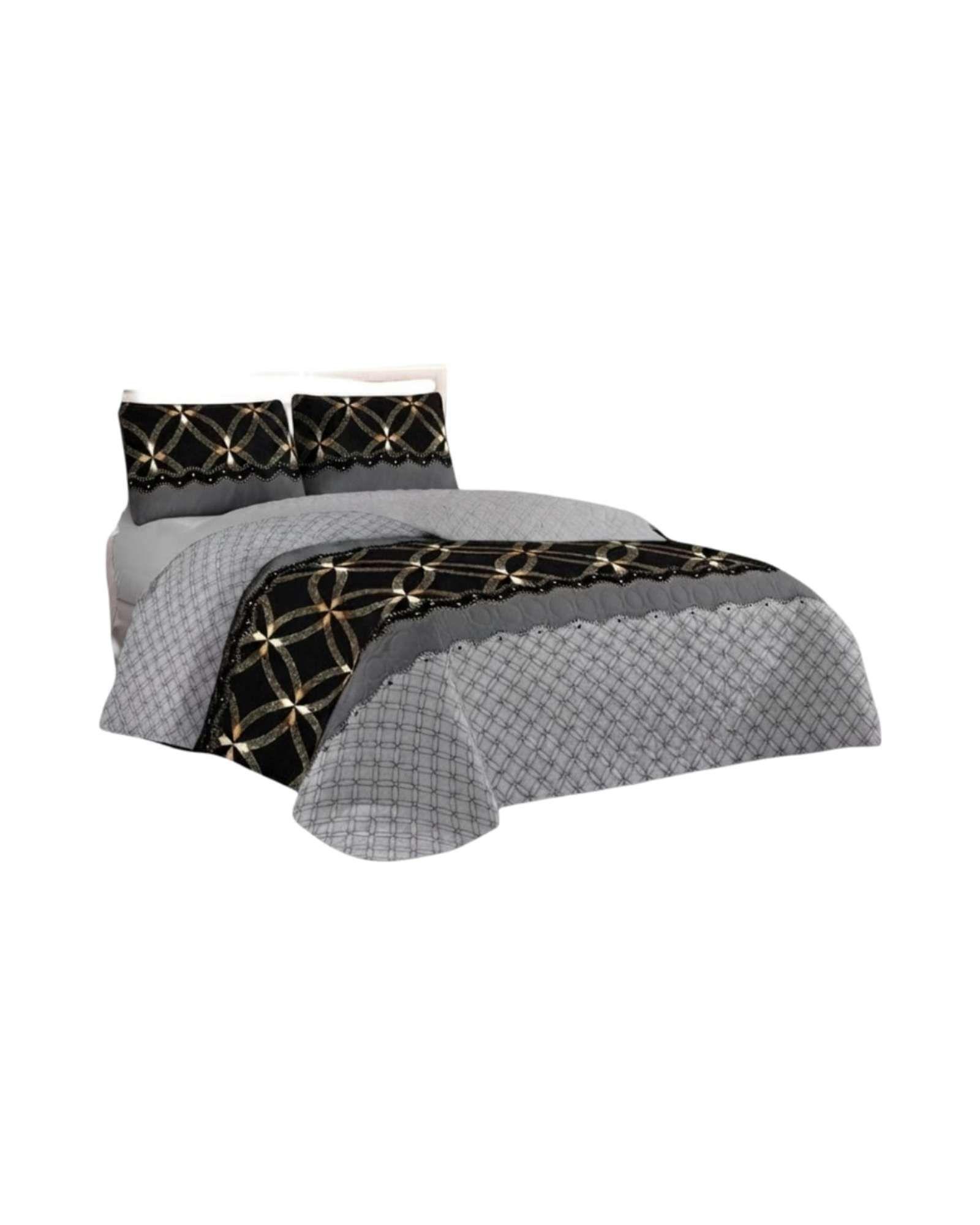 Cubrecama Quilt De Verano Ligero Y Fresco King Mas Almohadas m2-5